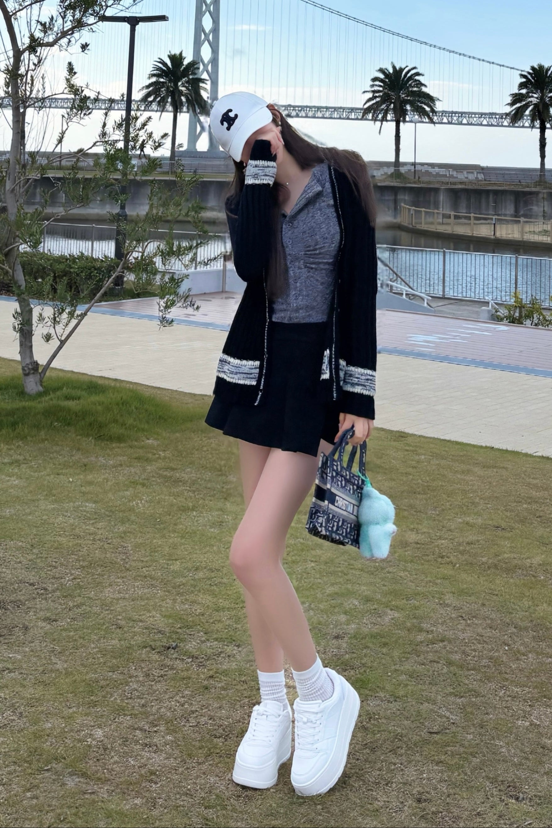 ケーブルデザインカーディガン KR13457