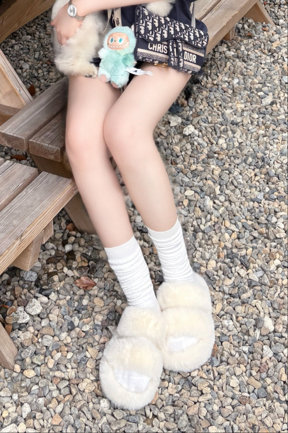 プラットフォームファーサンダル KR13129