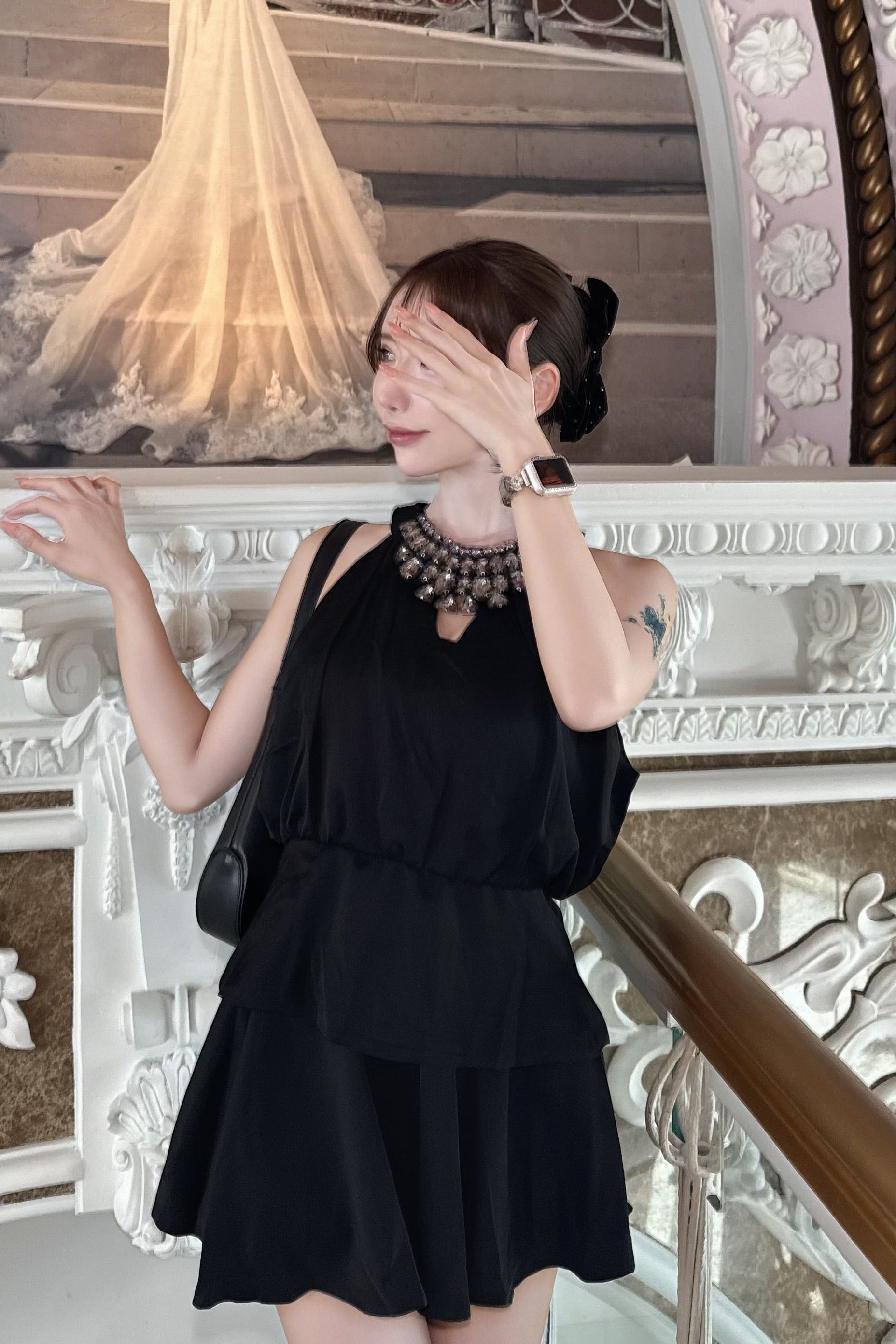 ビジュ―ホルターネックセットアップ KR30498