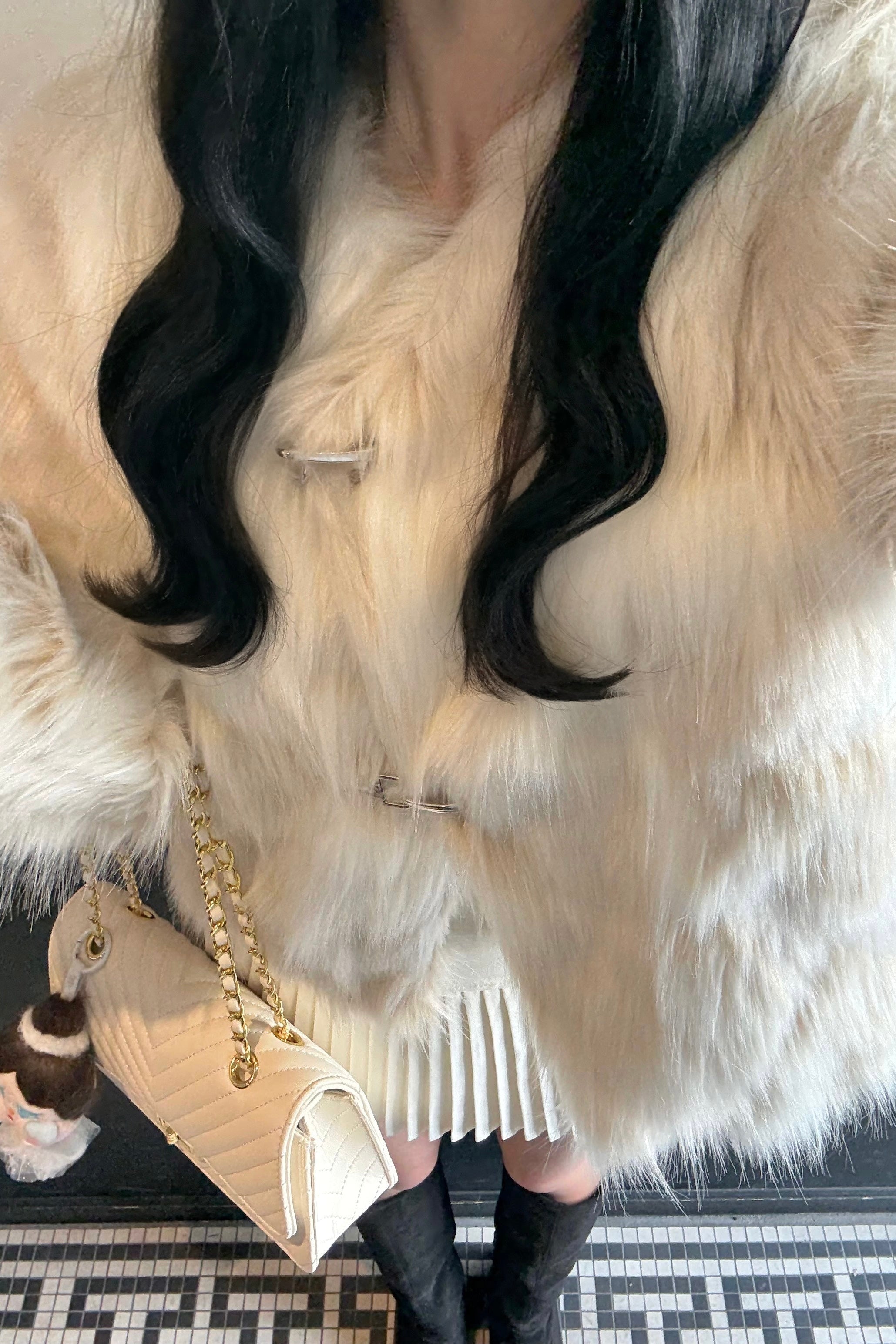 オーバーマーブルファージャケット KR30196