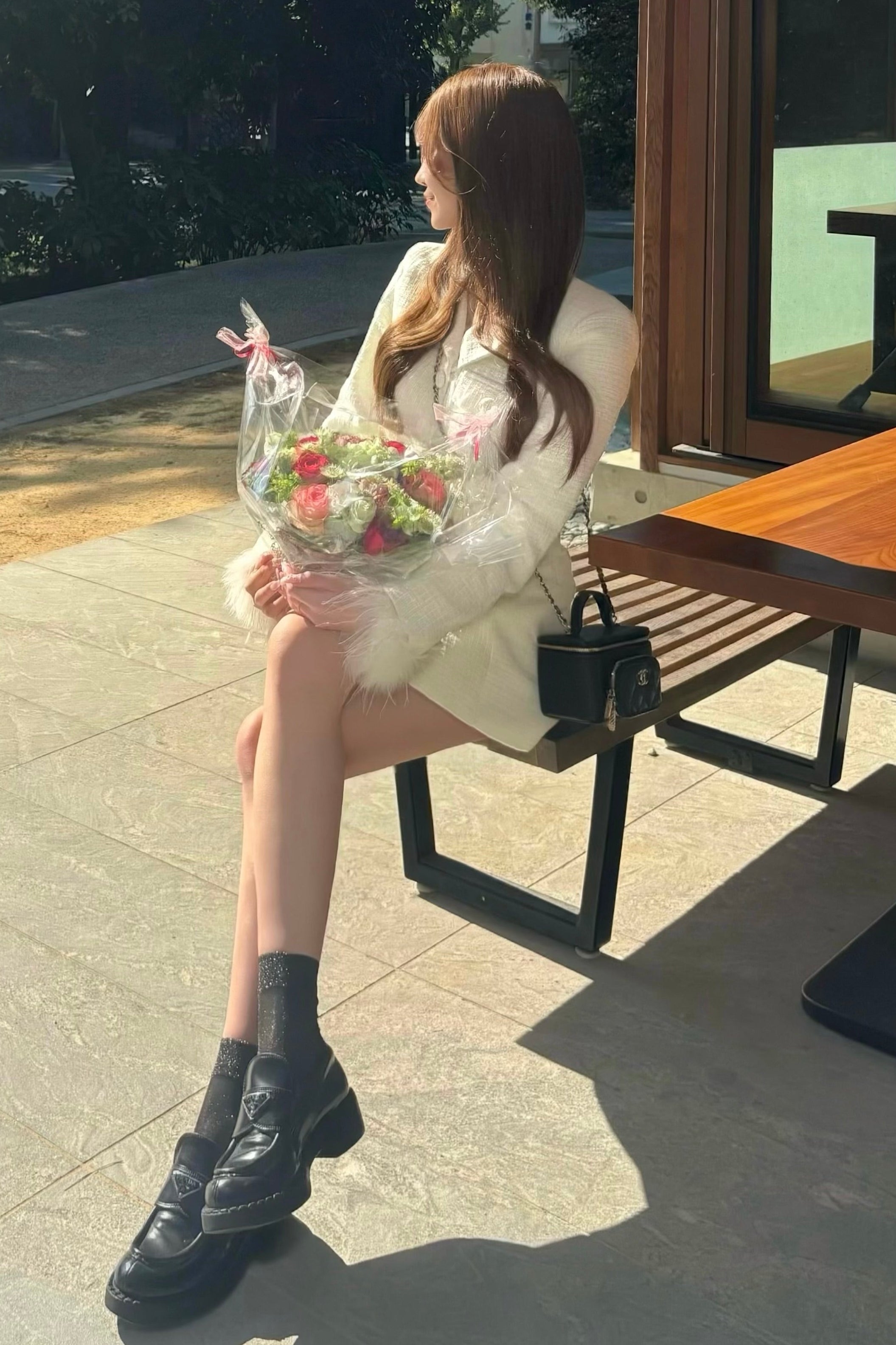 フレアツイードワンピース KR12292