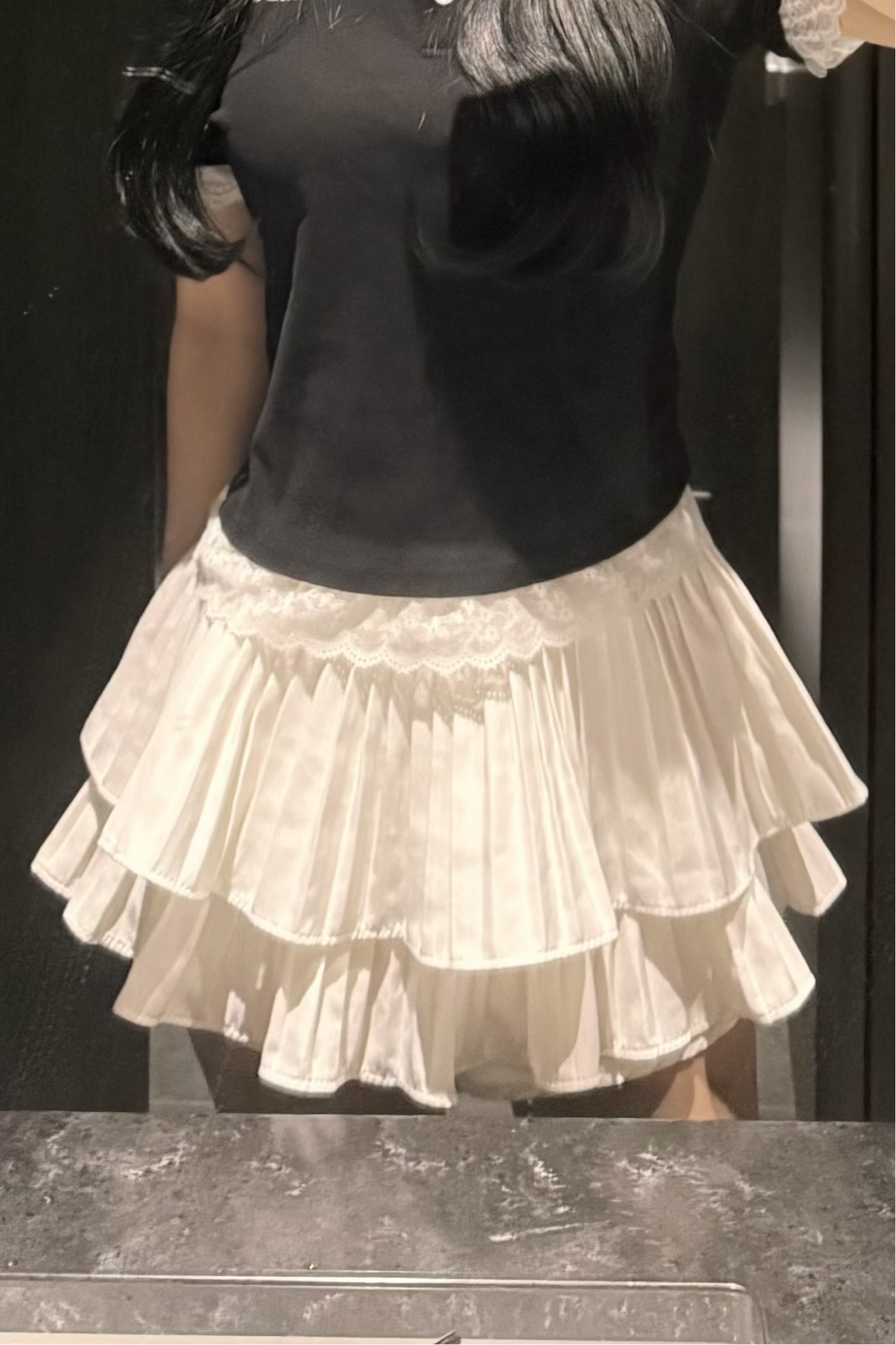 プリーツティアードミニスカパン KR14317