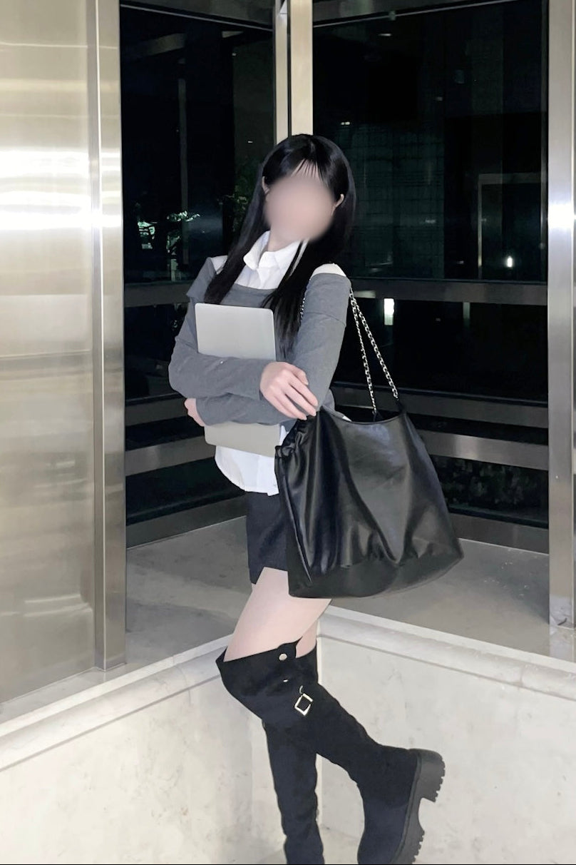 レザーチェーントートバッグ KR14071