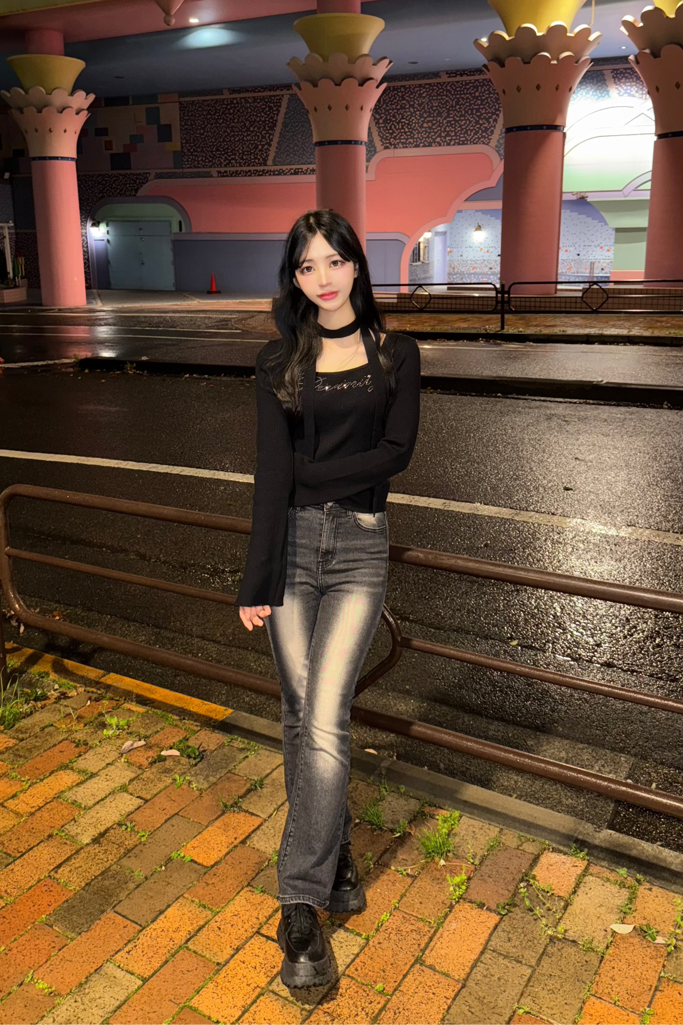 glitter logo tops KR10027