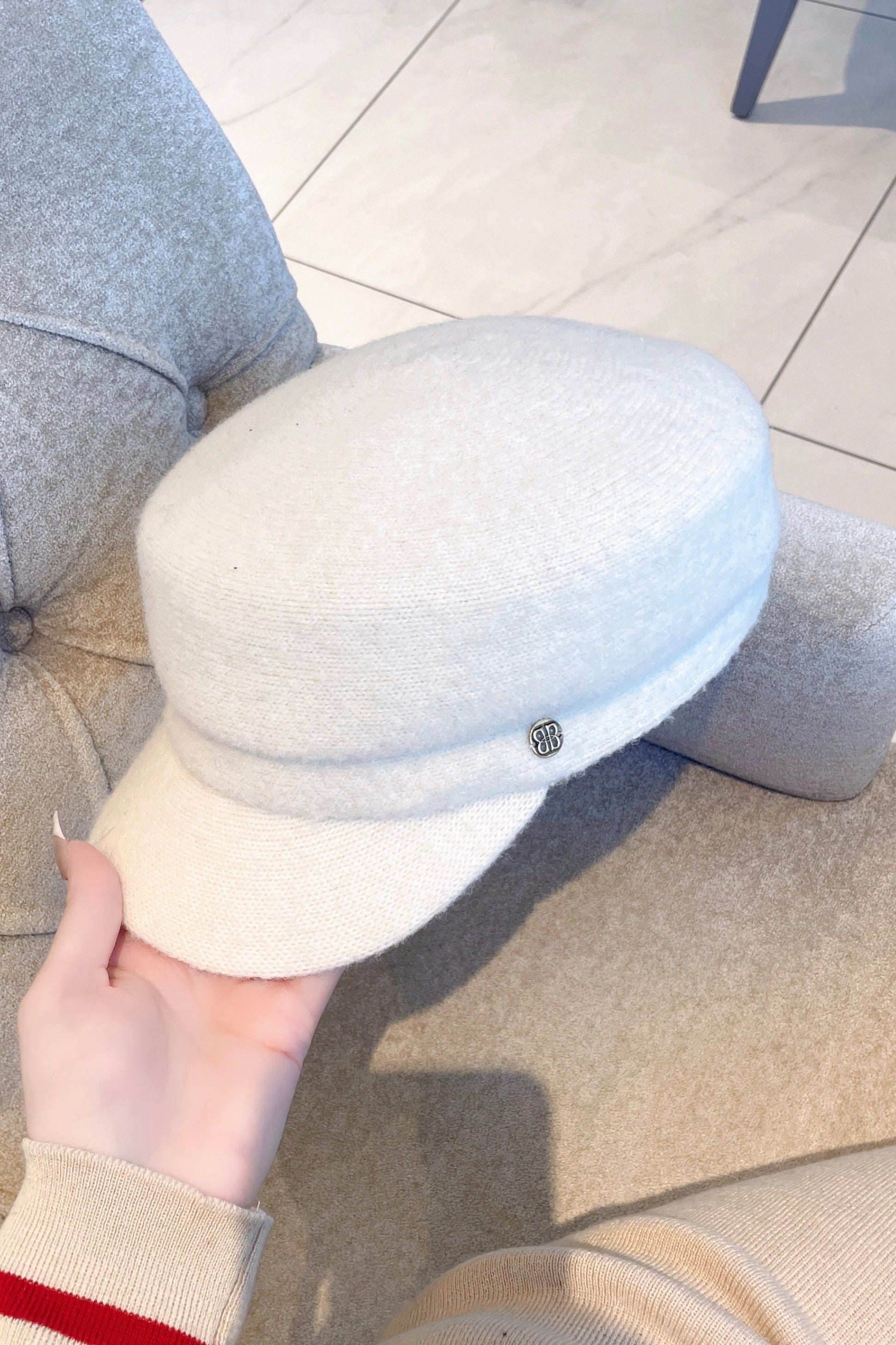 シンプルワンポイントキャスケット KR14105