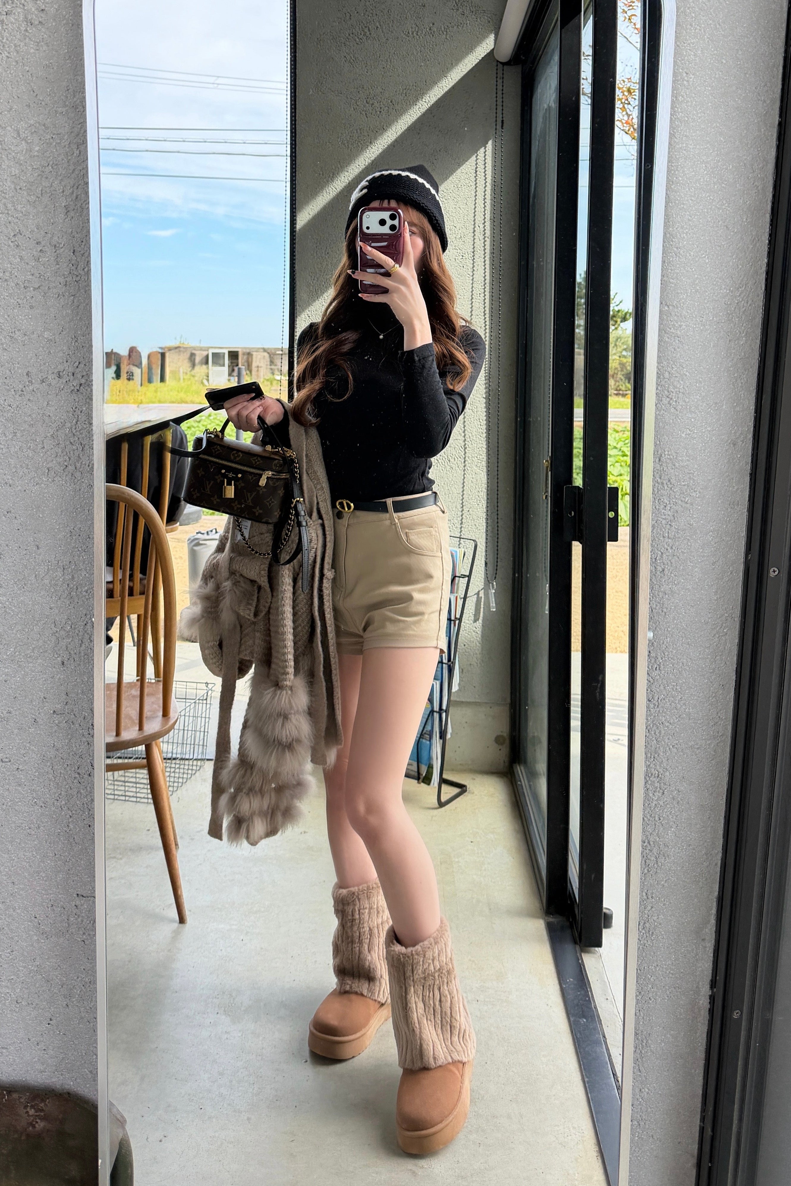 ルーズファーブーツ KR12476