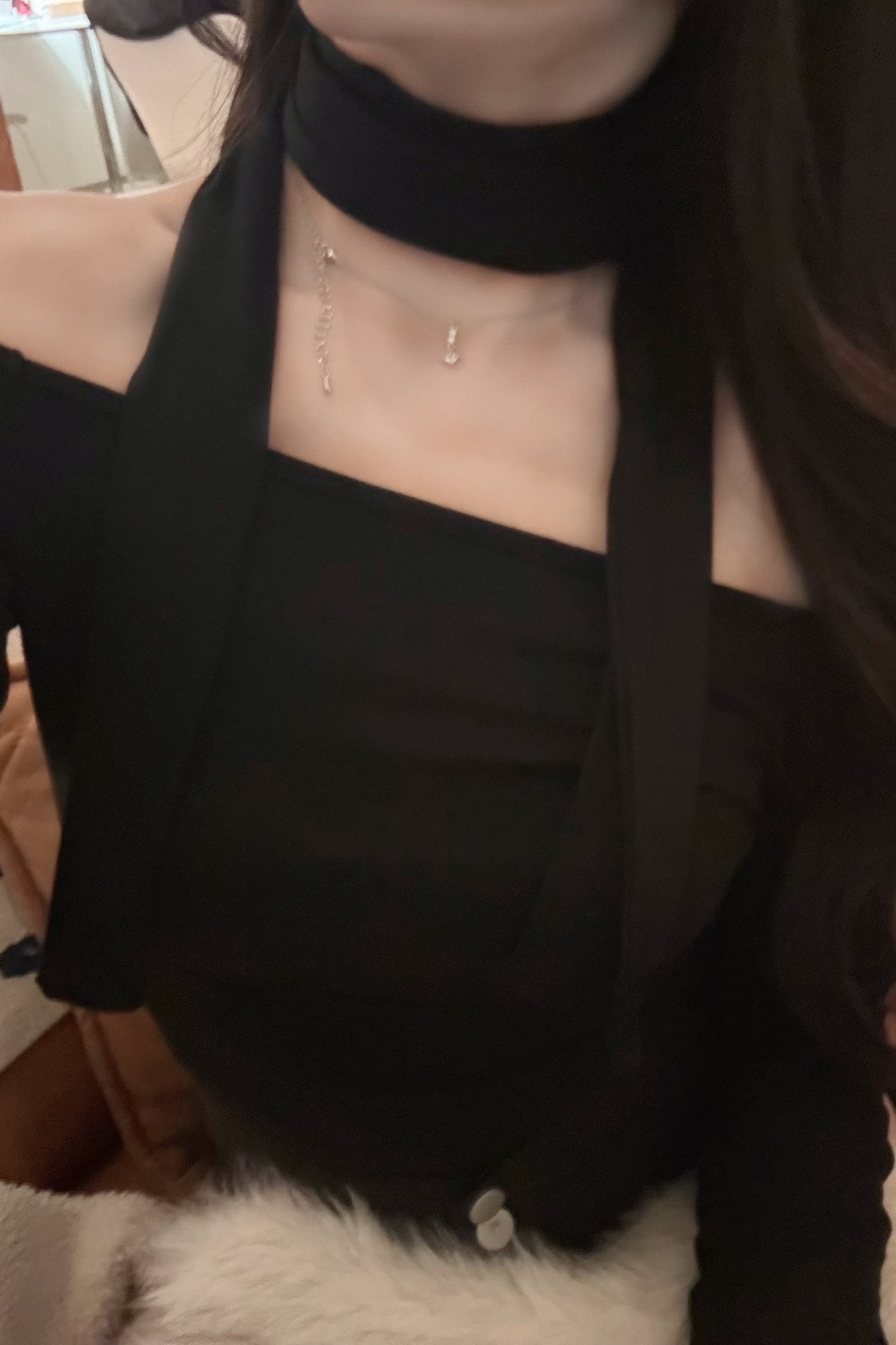 チョーカーシンプルカットソー KR13917