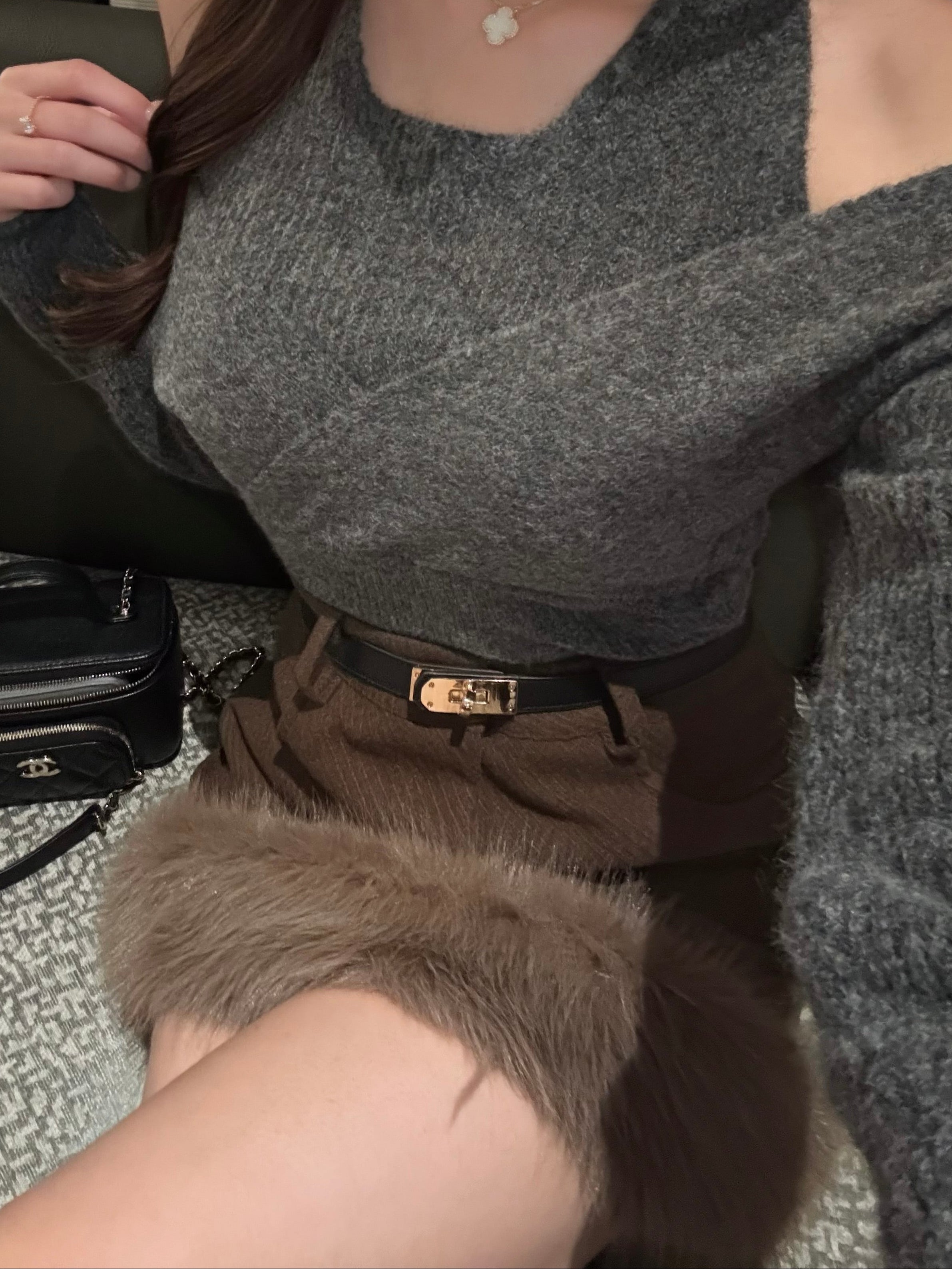 Aラインファースカート KR13679