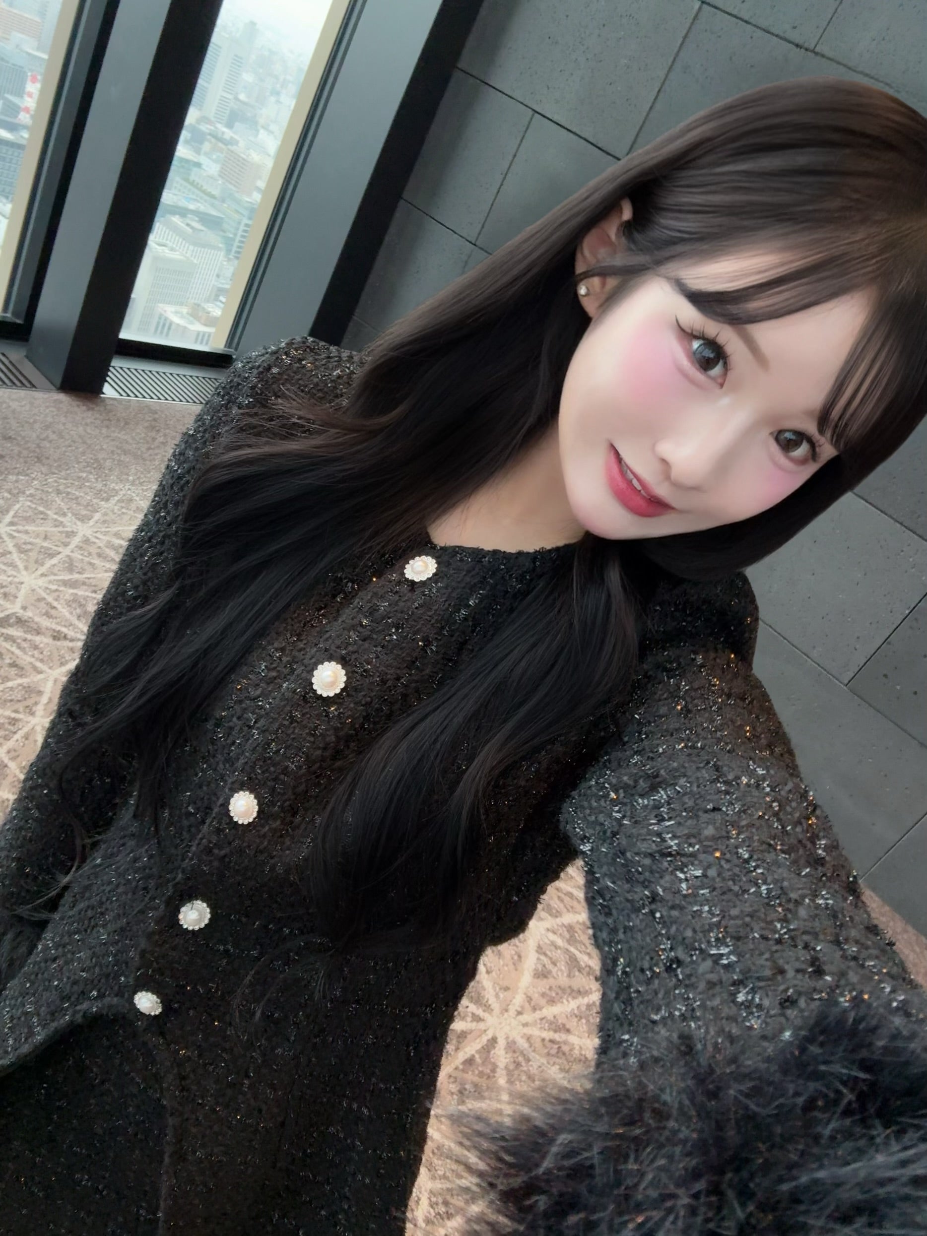 ツイードスリーブファーセットアップ KR30113