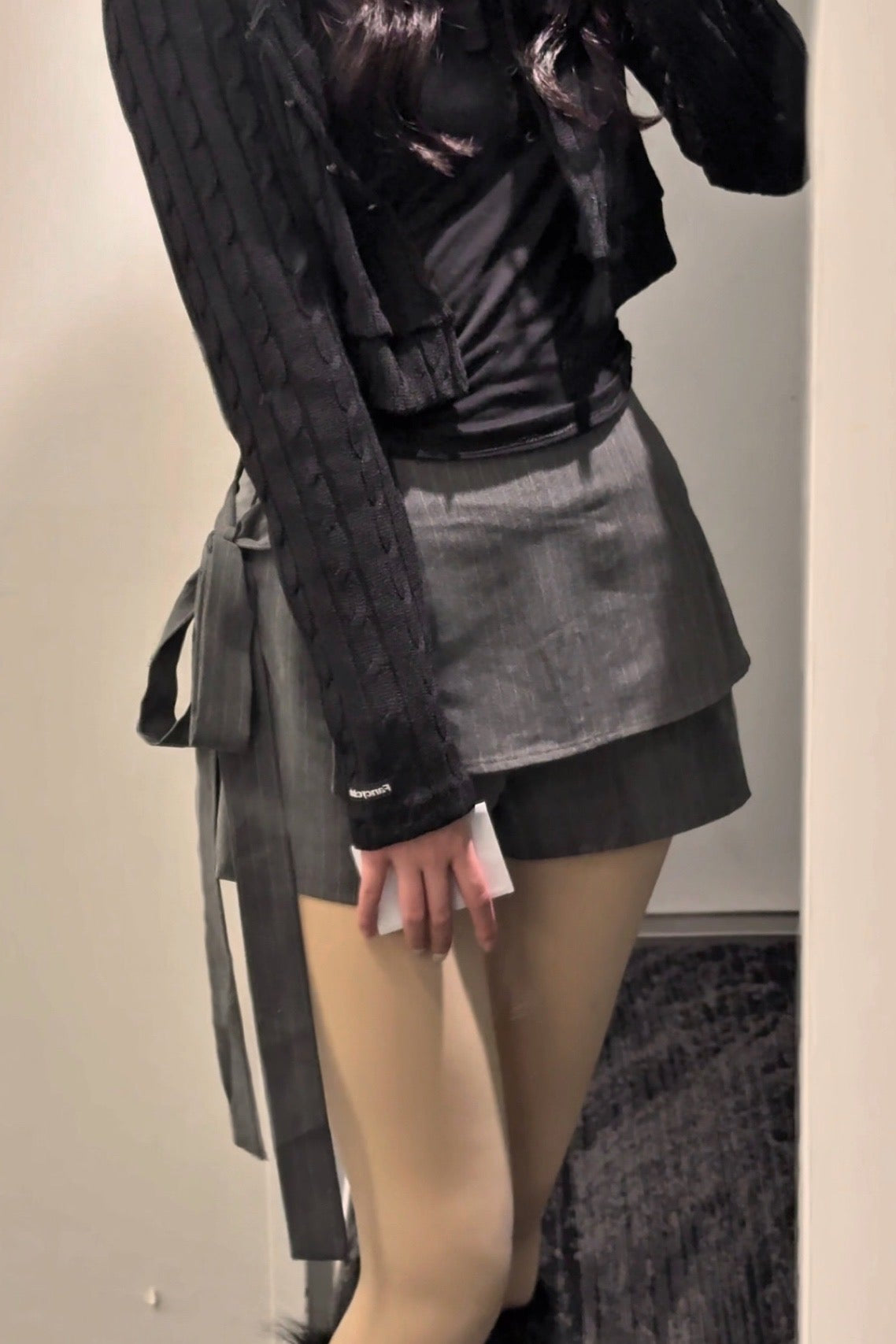 リボンストライプスカート KR14196