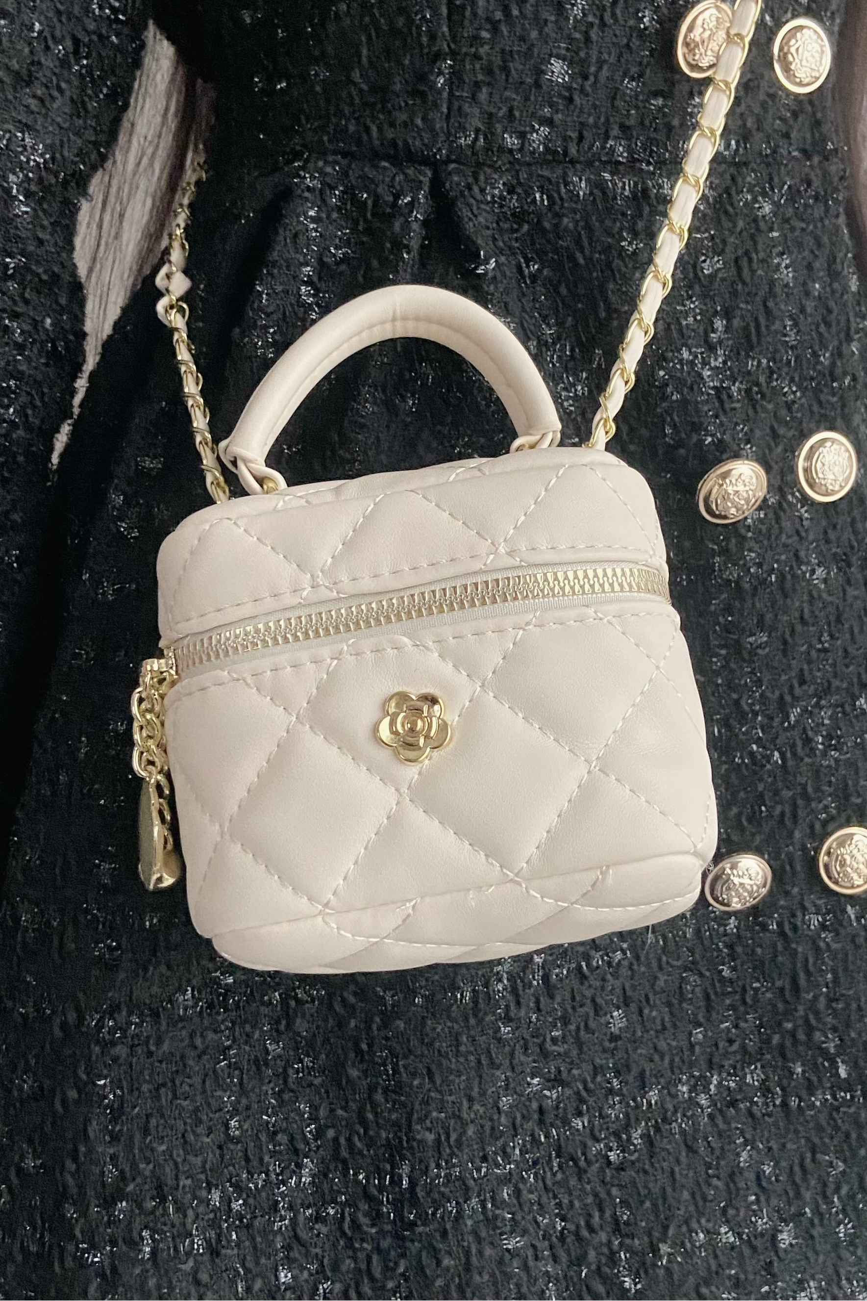 ローズキルティングバニティバッグ KR14133