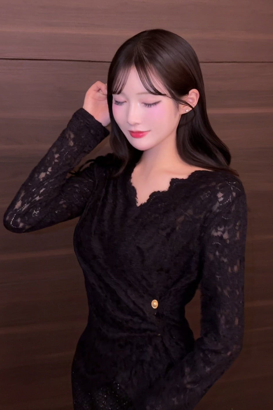 カシュクールレーストップス KR13565