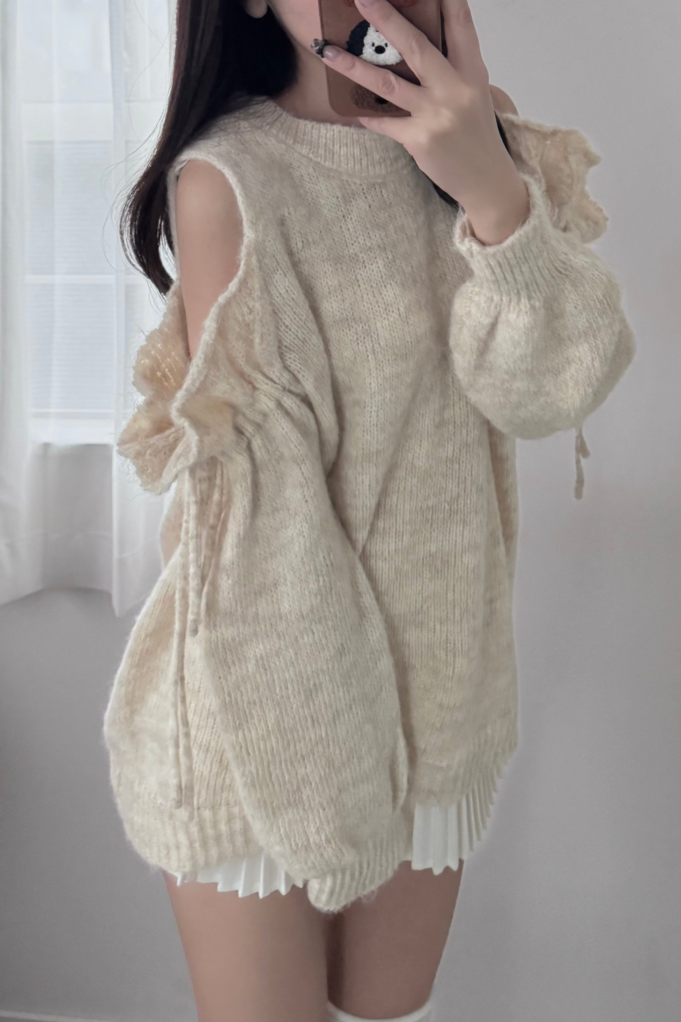 ショルダースリットルーズニット KR14004