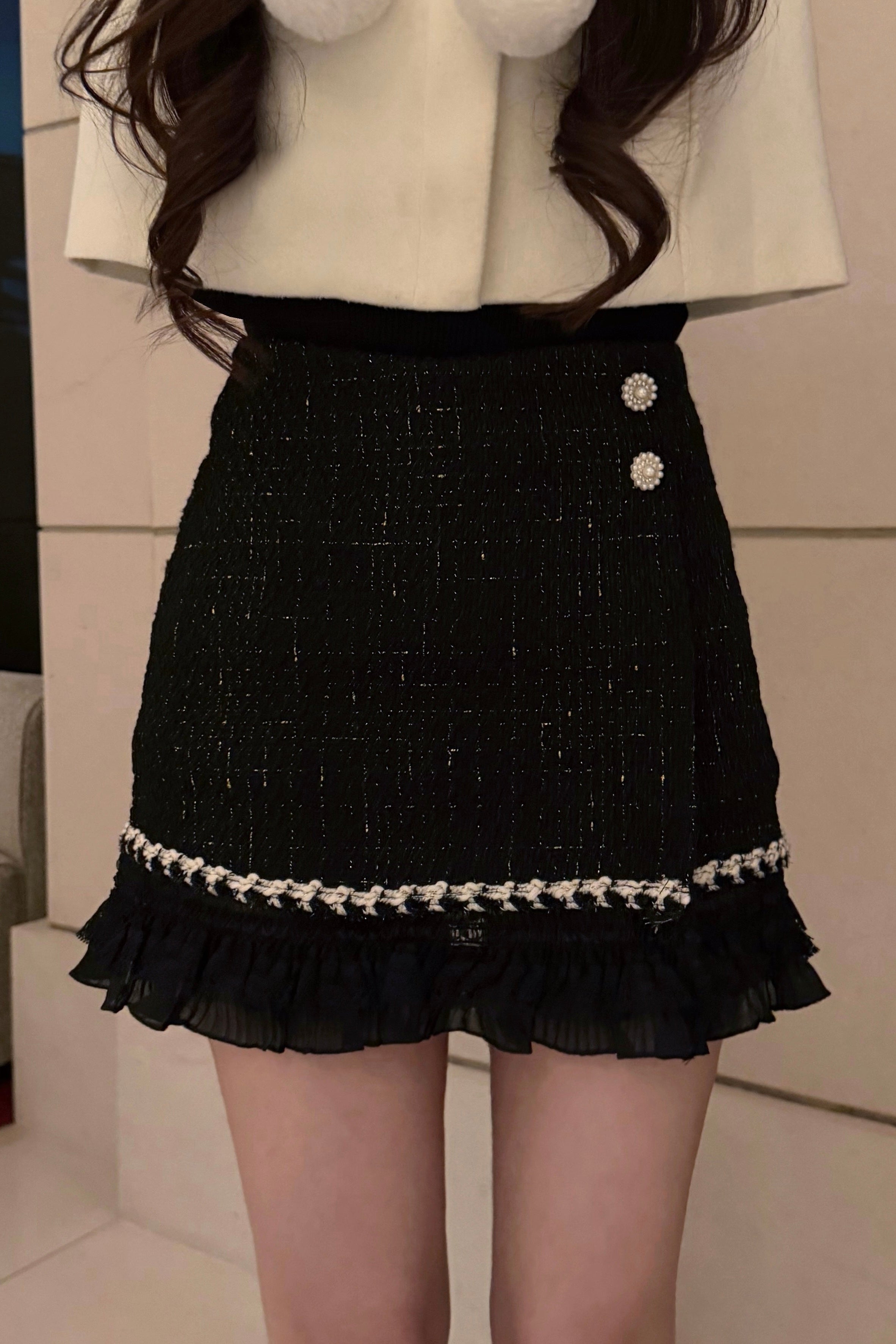 ツイードフリルミニスカート KR13914