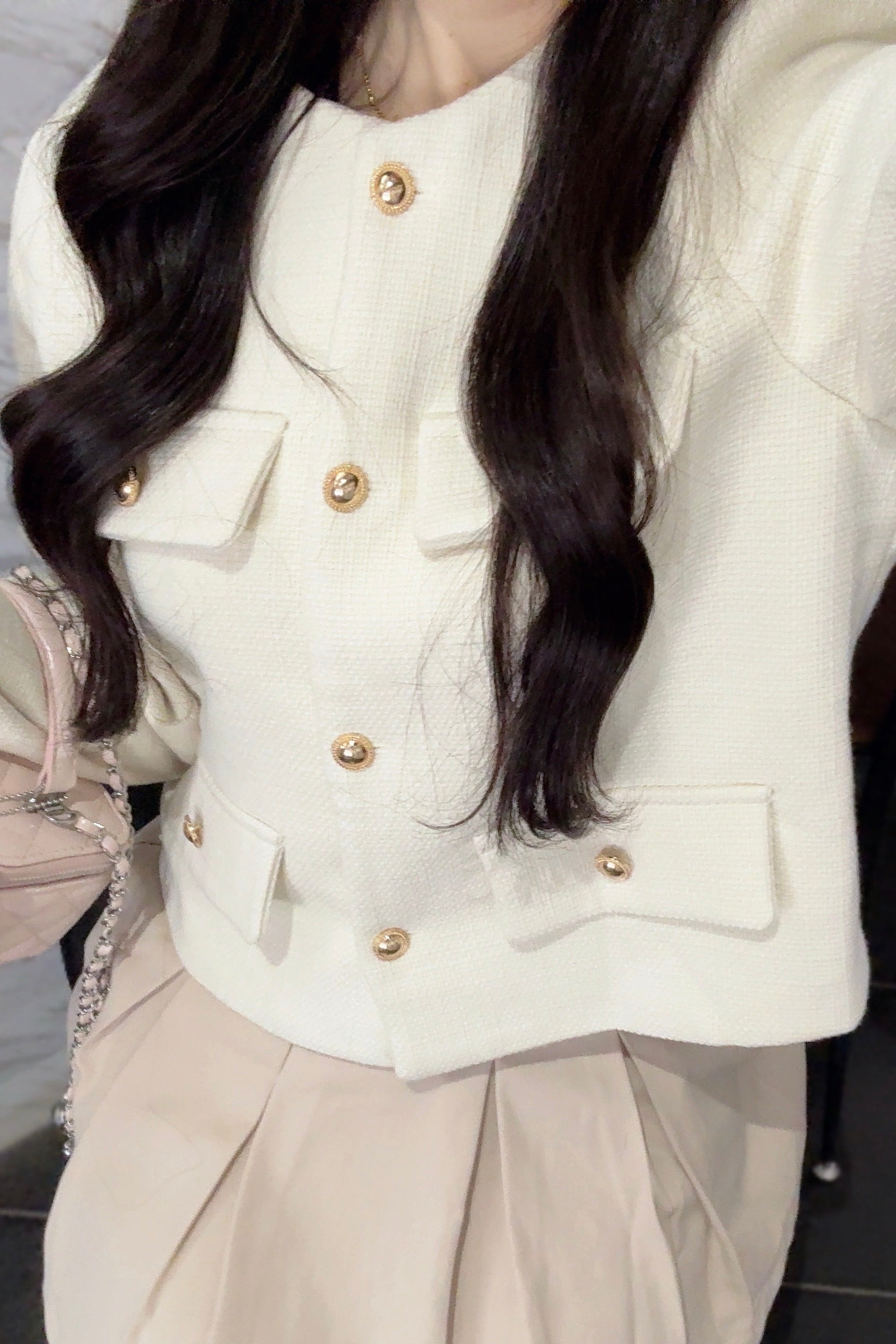 ノーカラークラシカルジャケット KR30166