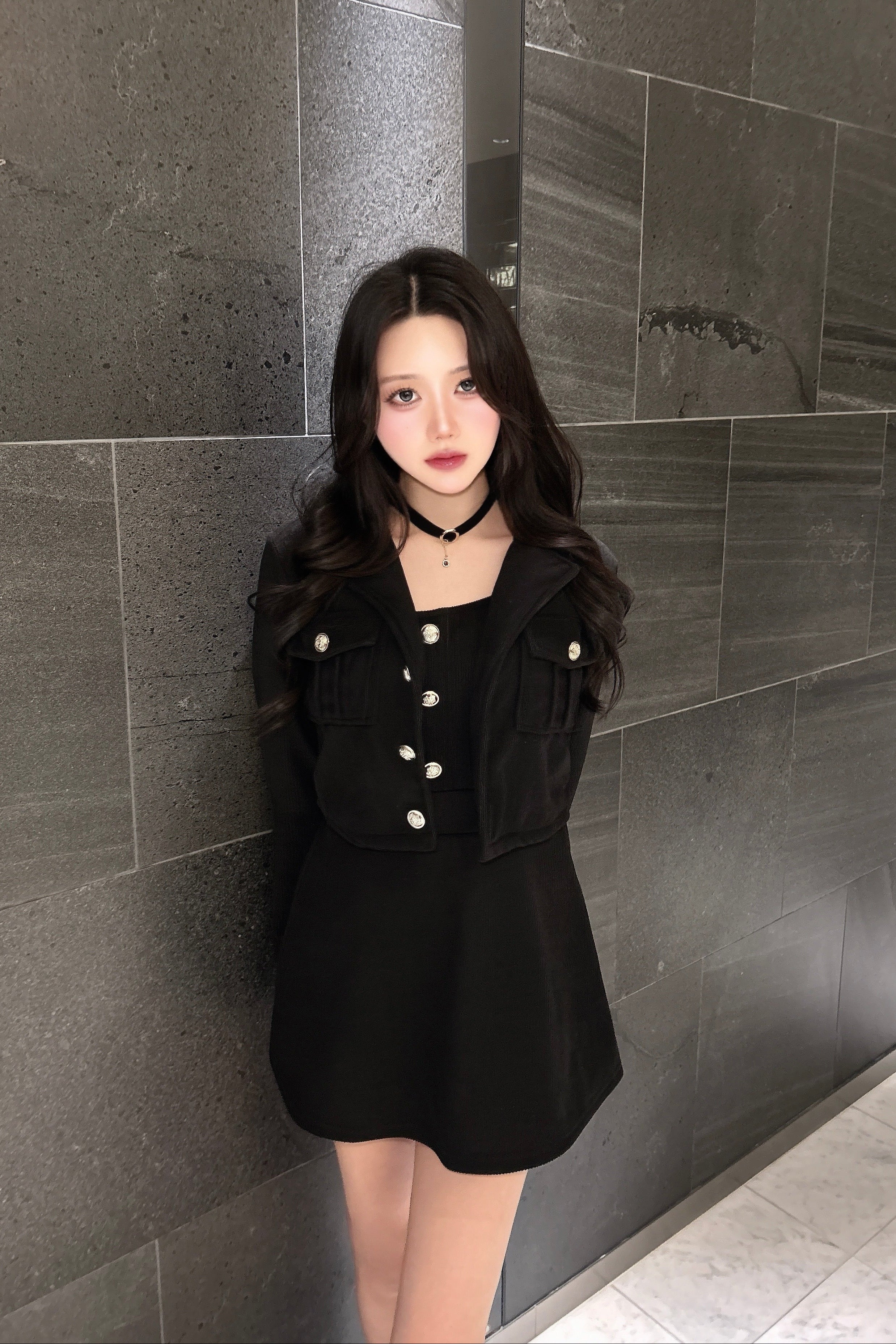 コーデュロイビジューセットアップ KR11672