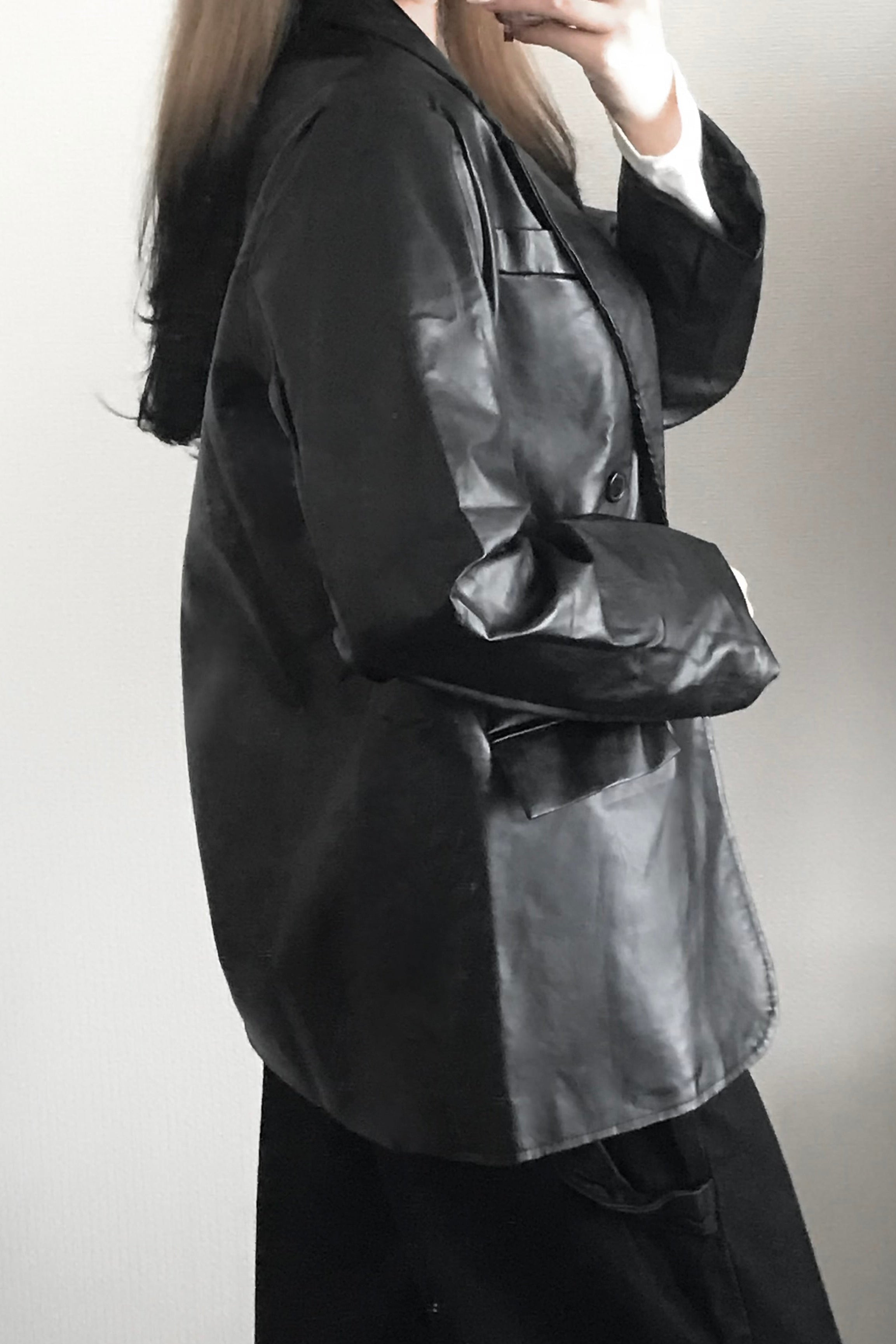 モードフェイクレザージャケット KR13140