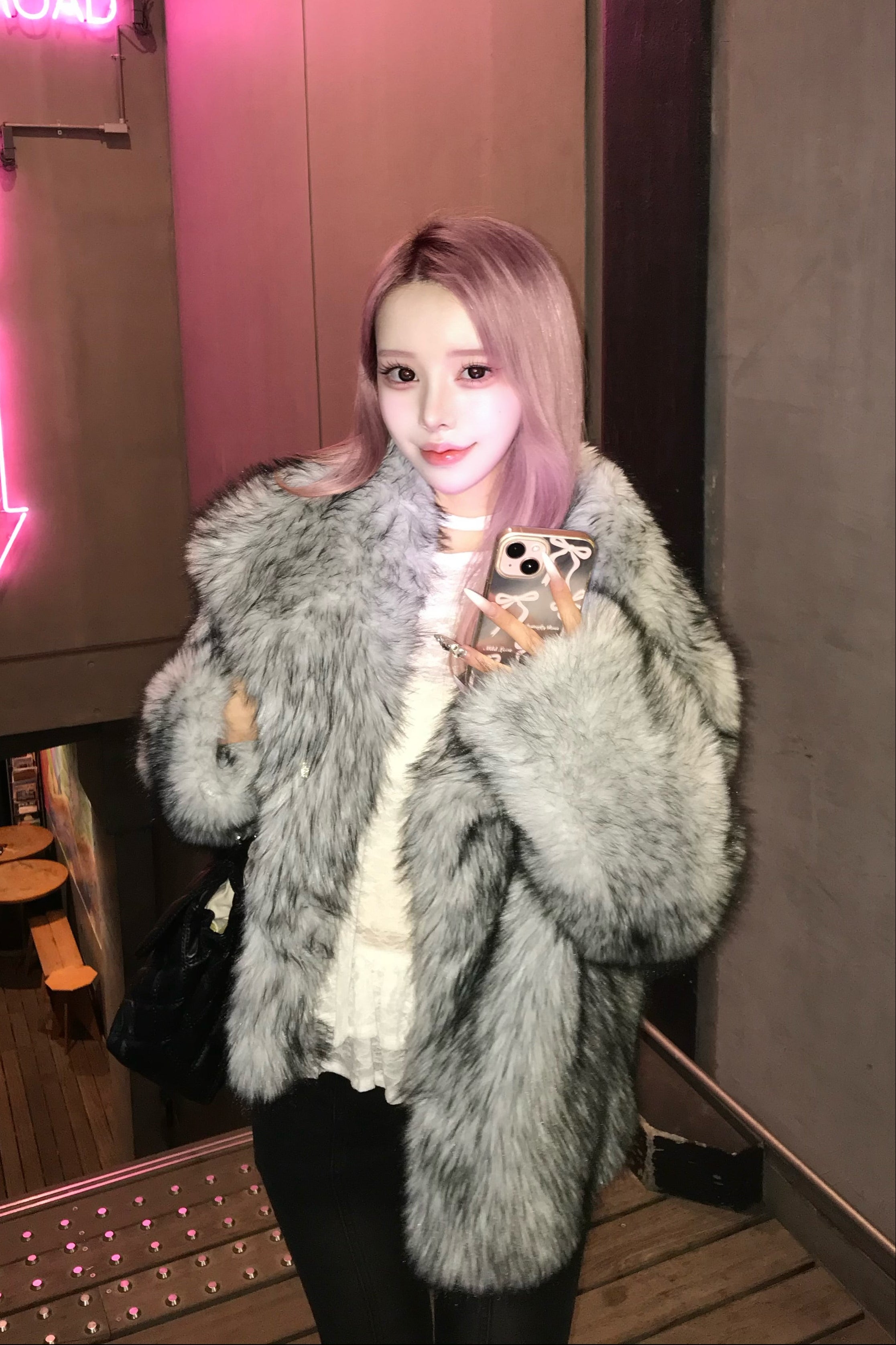 ビッグカラーショートファージャケット KR30438