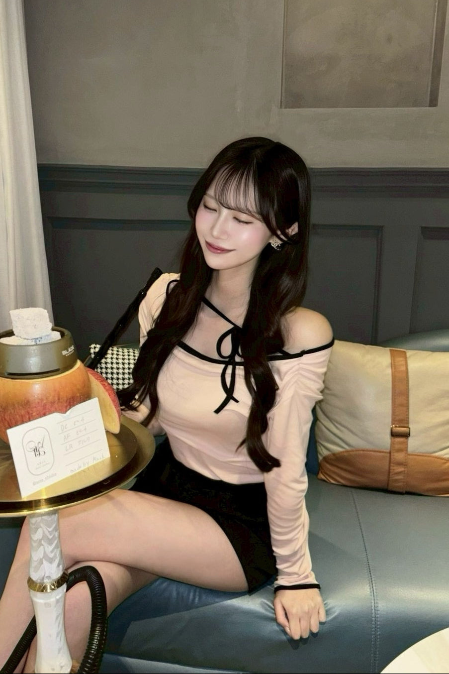 cross ribbon pink tops KR10043