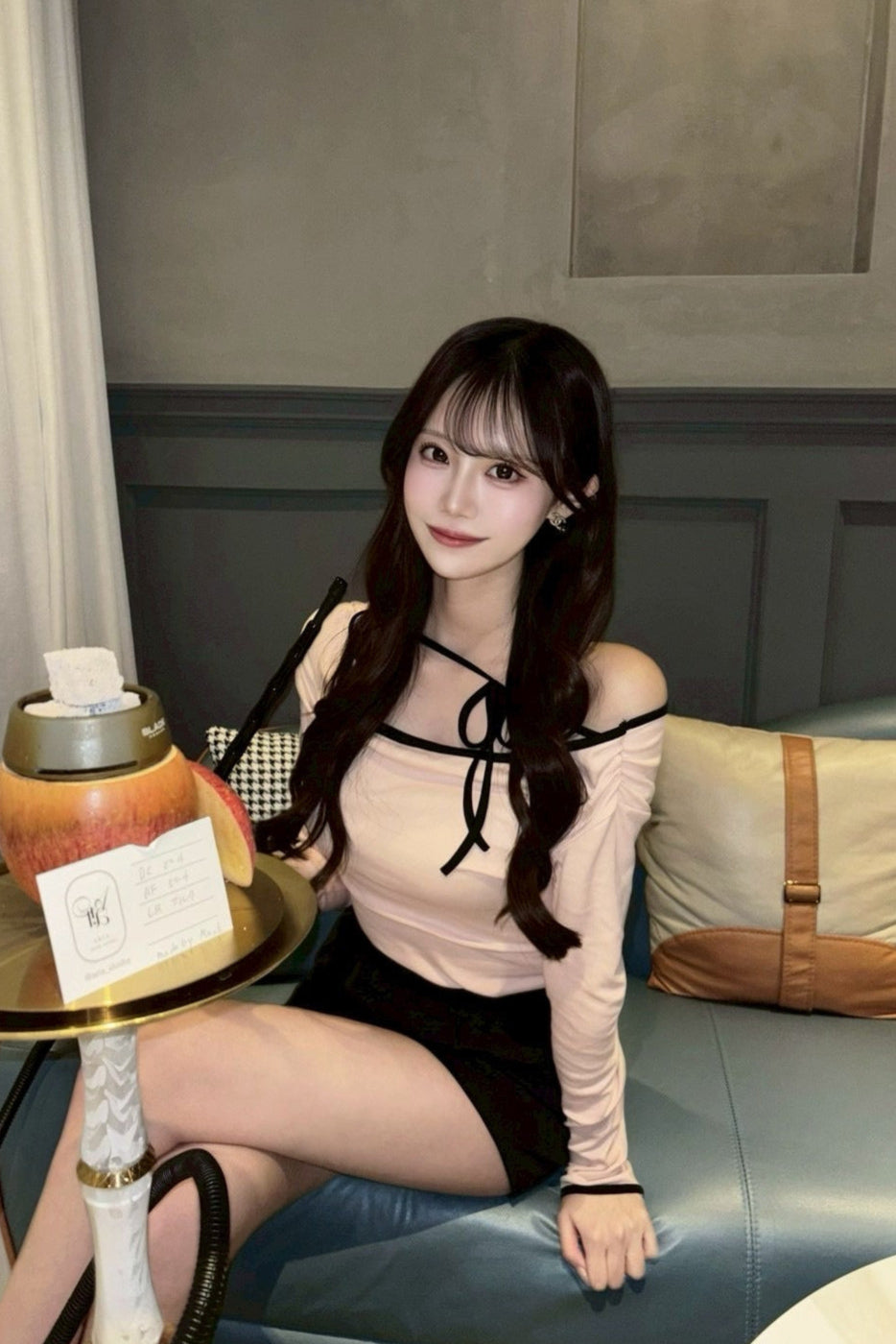 cross ribbon pink tops KR10043