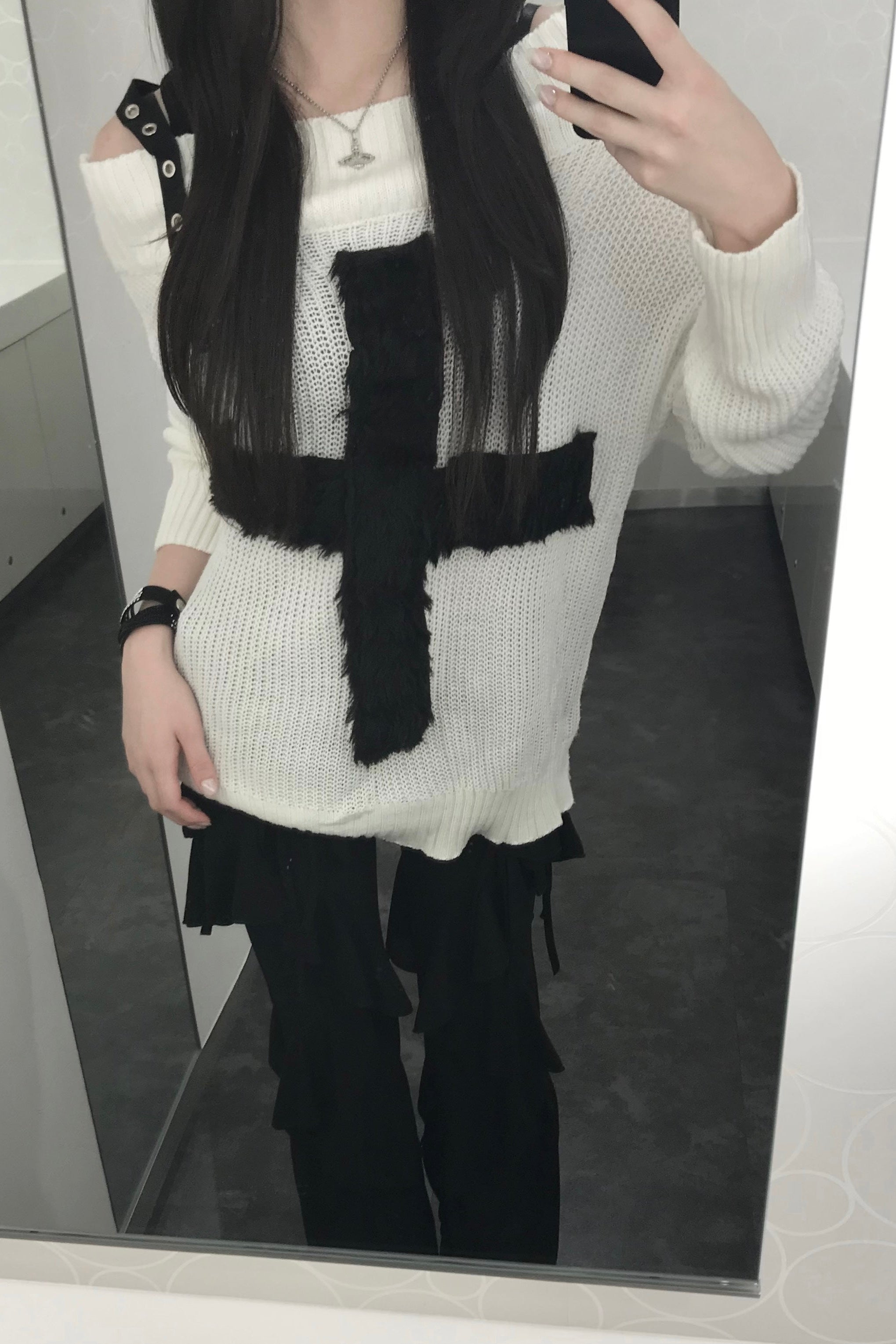 クロスデザインニット KR13548