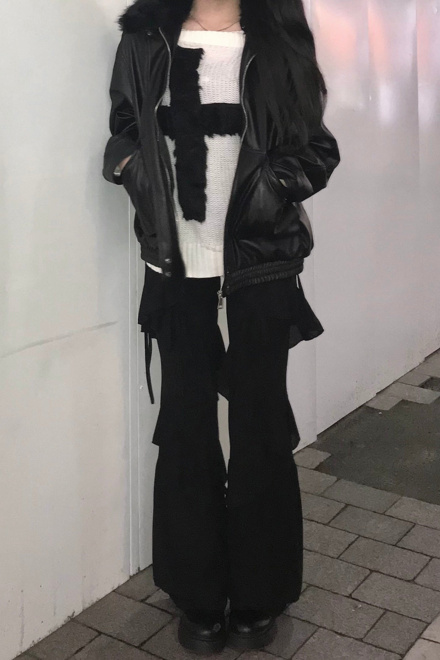 レースヘムデザインパンツ KR13543