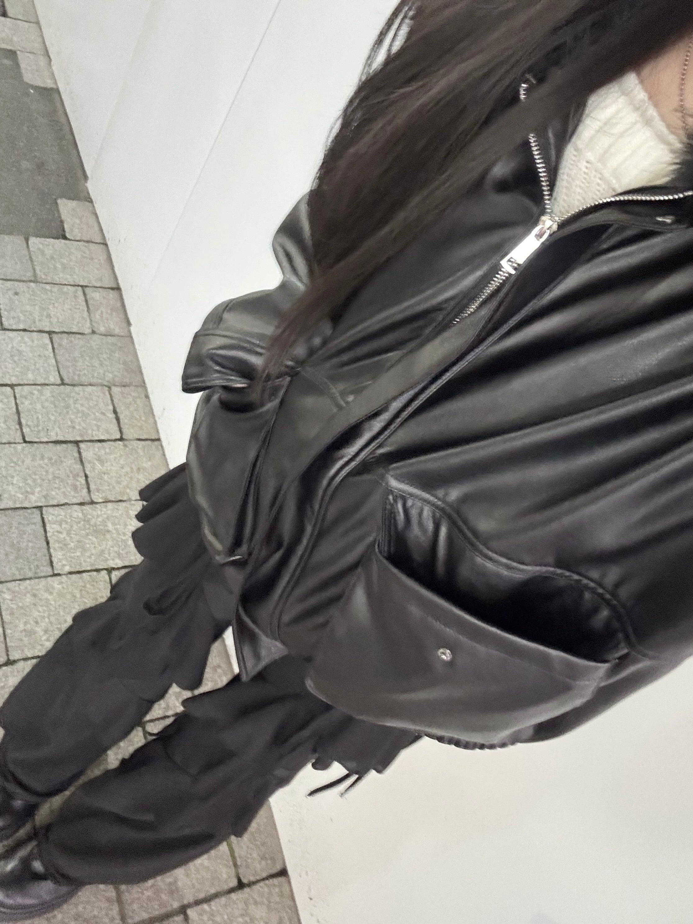 オーバーファーレザージャケット KR30099