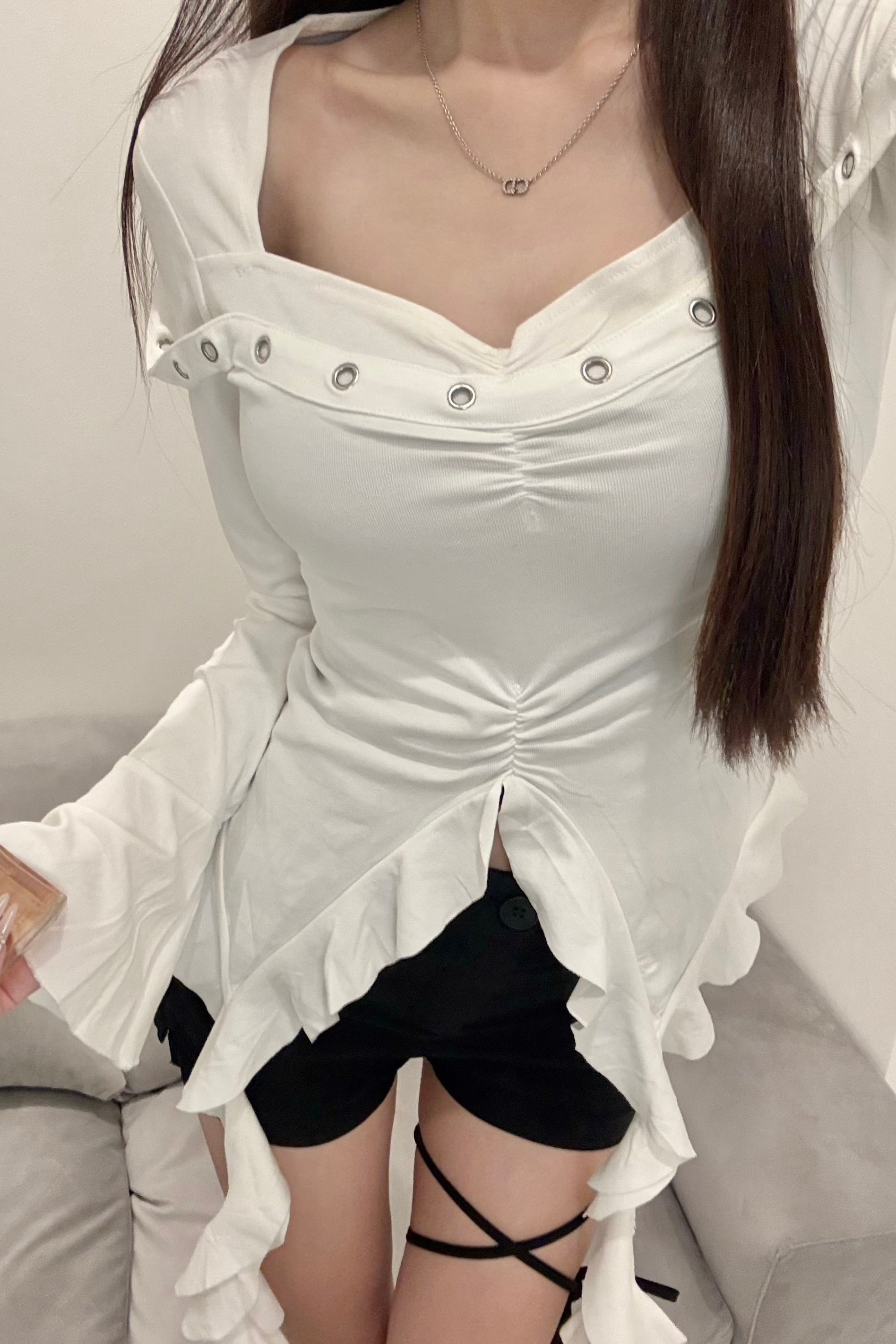 イレヘムデザインカットソー KR13484