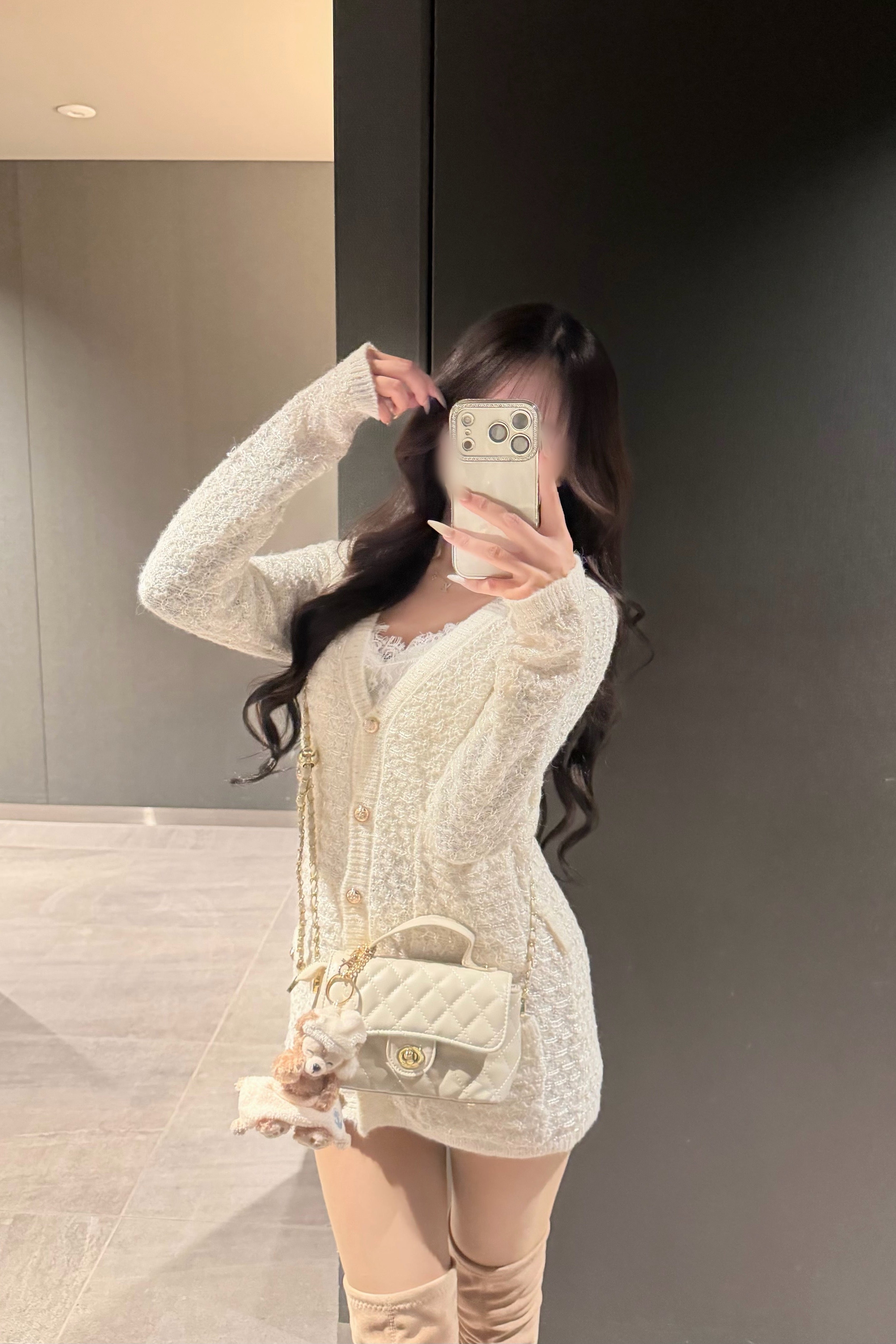 ツイードニットカーディガン KR14342