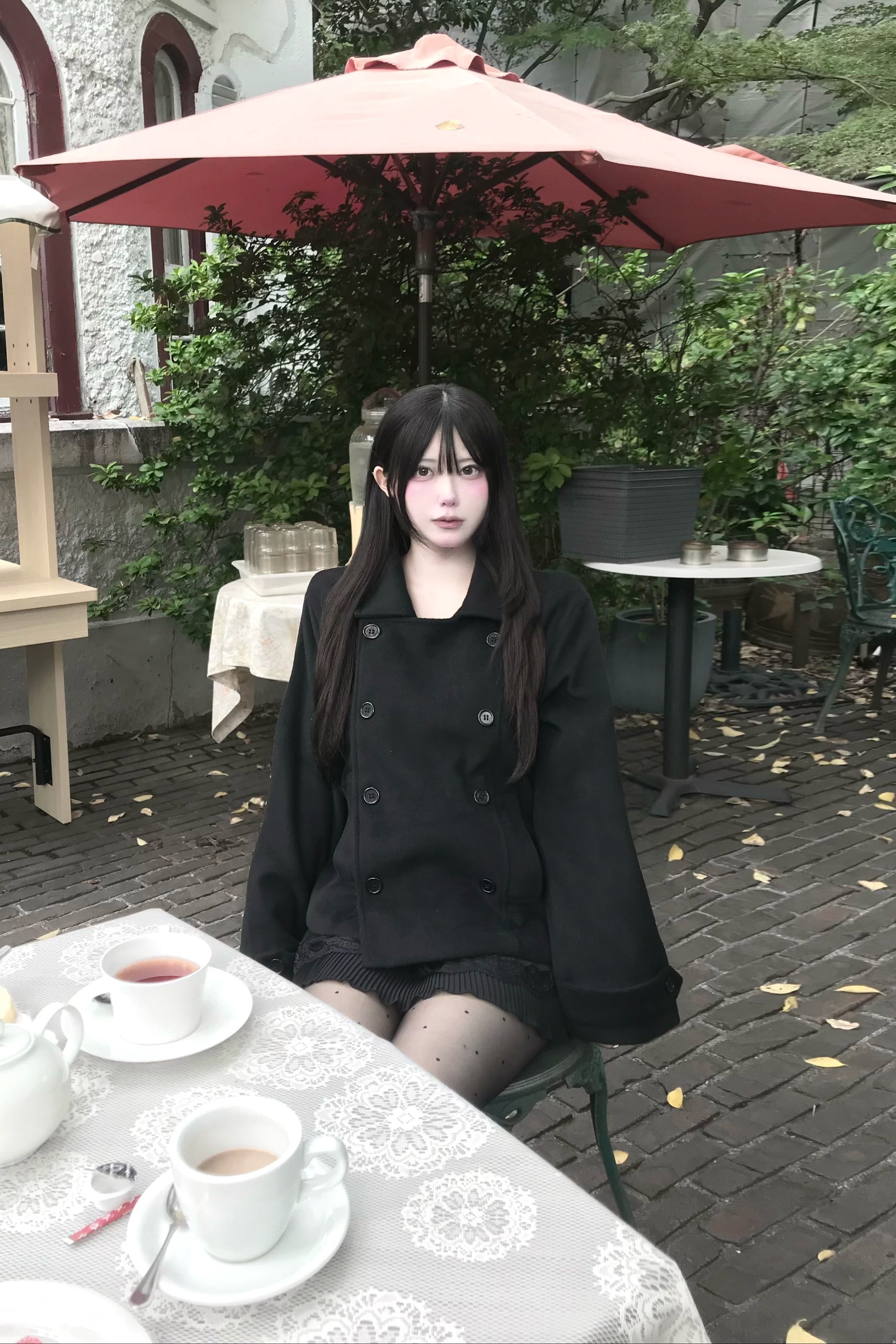 クラシックボタンショートコート KR30079