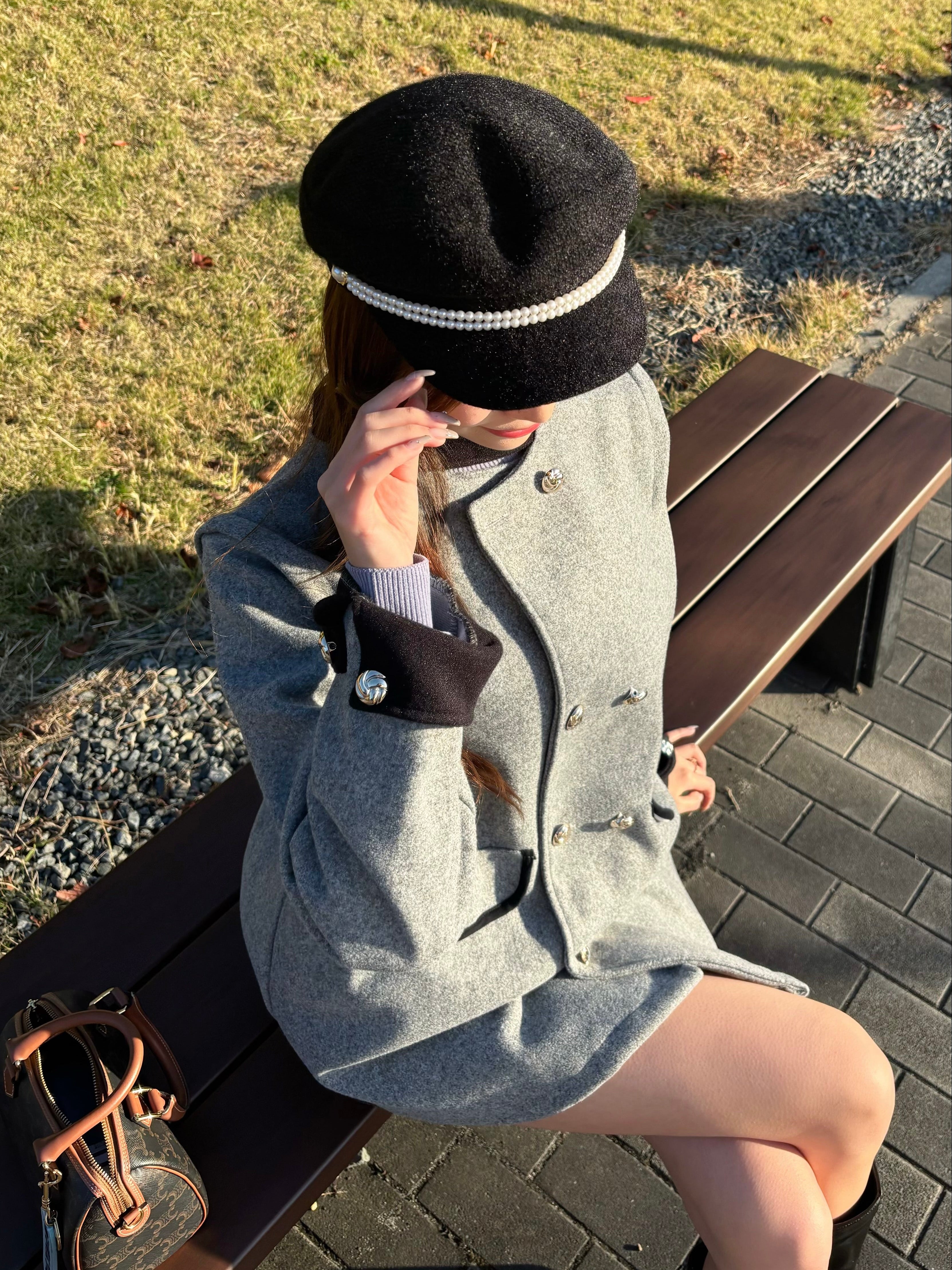 バイカラーエレガンスコート KR30128