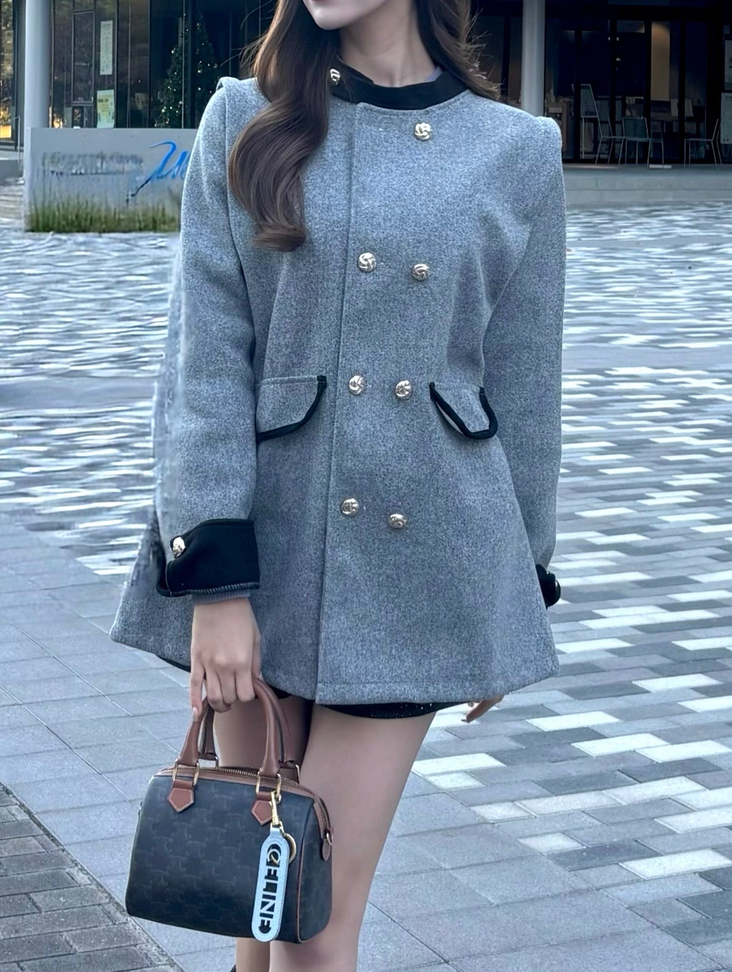 バイカラーエレガンスコート KR30128