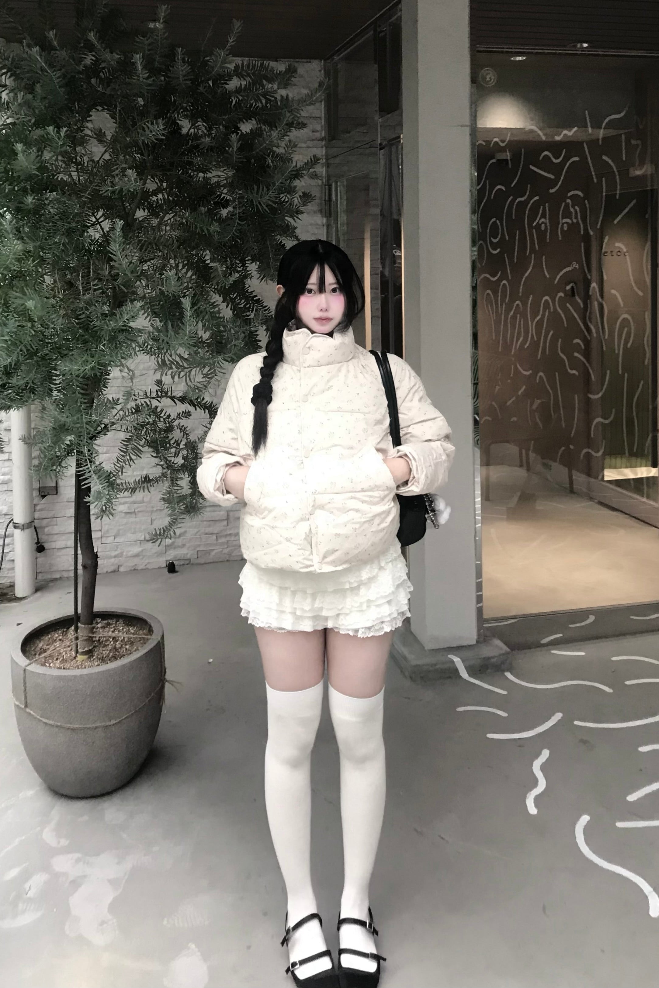 フラワーキルティングダウン KR30137