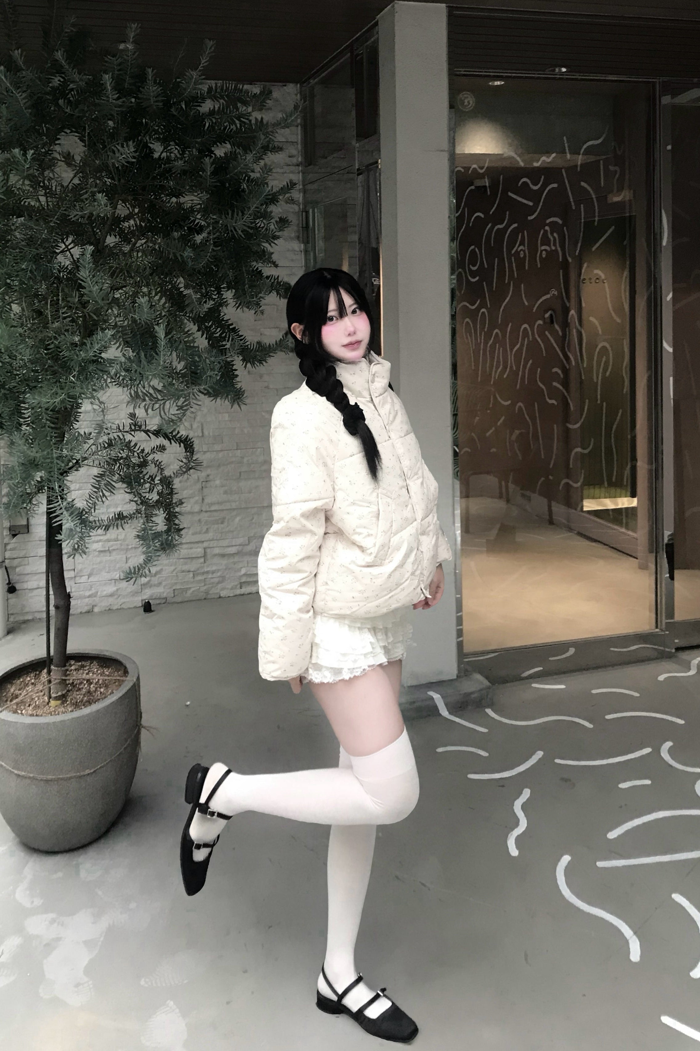 フラワーキルティングダウン KR30137