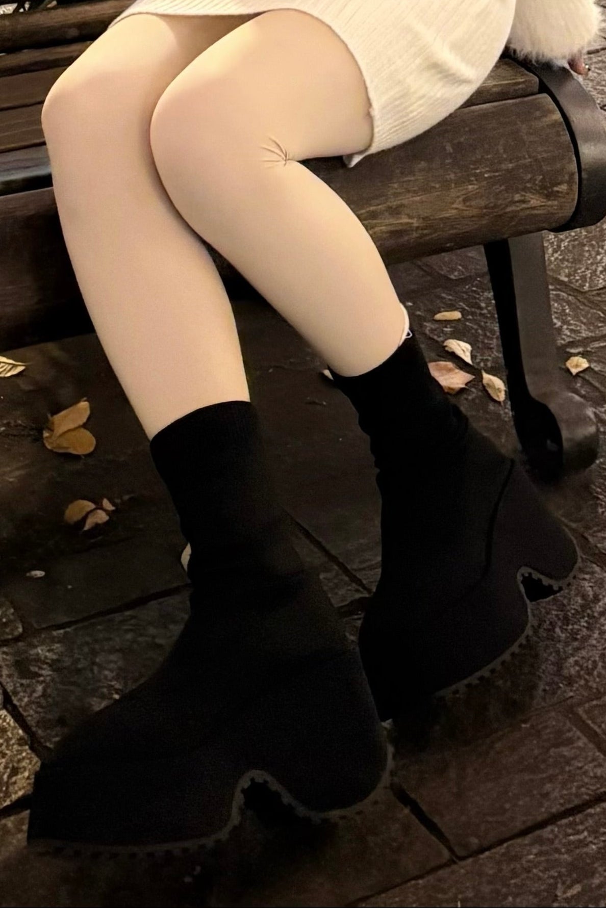 ストレッチショートブーツ KR13796