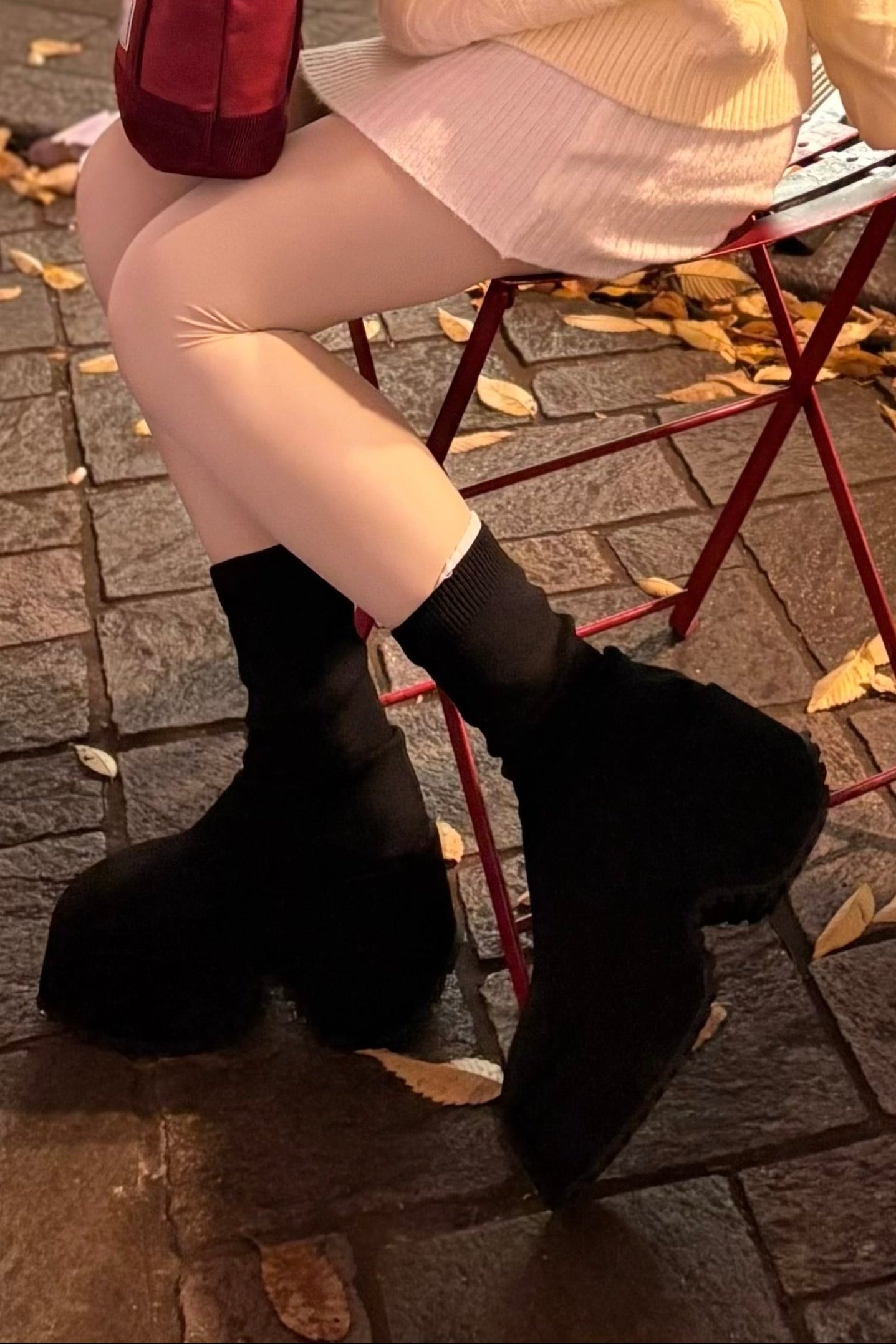 ストレッチショートブーツ KR13796