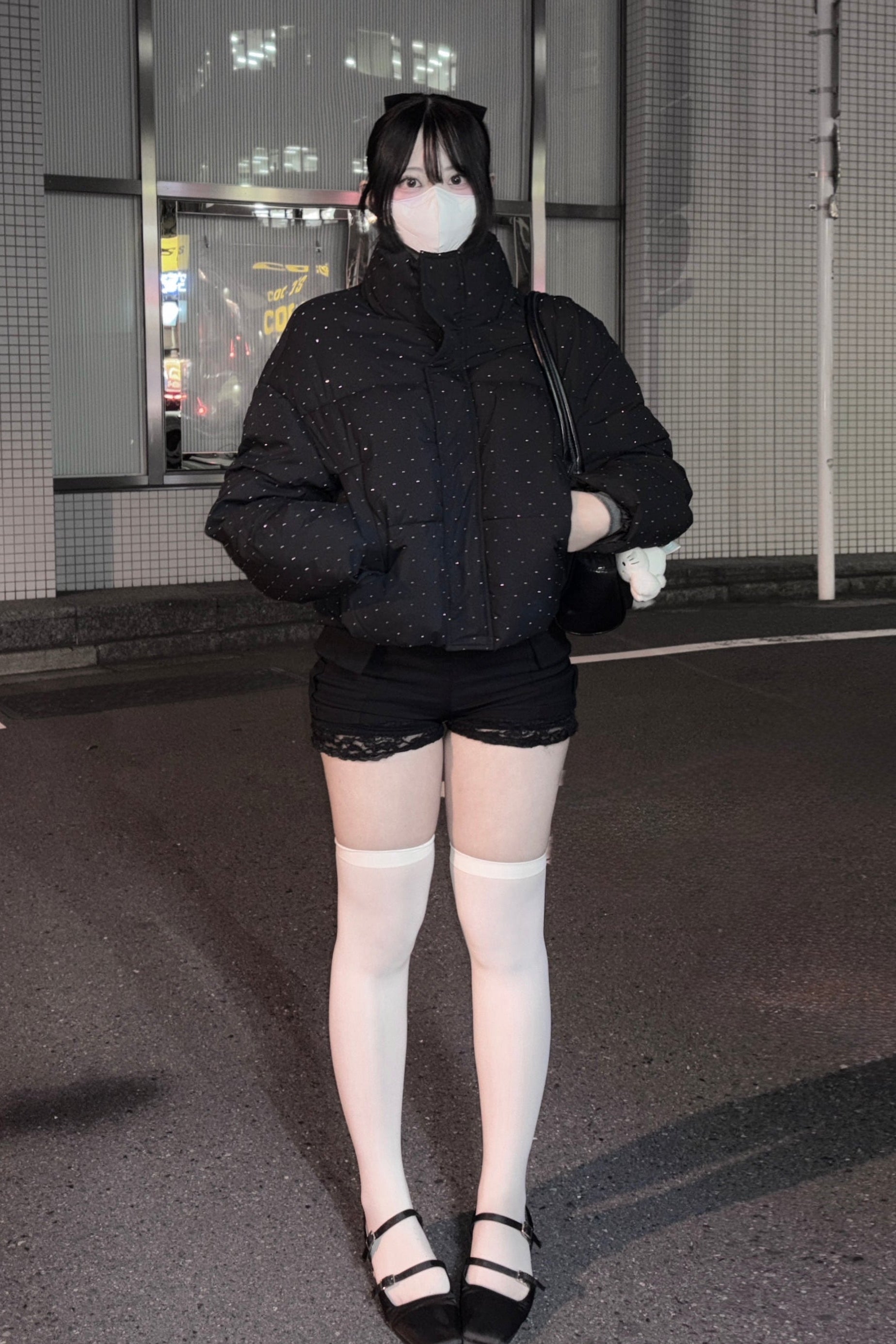 ラメビジューダウンジャケット KR30138