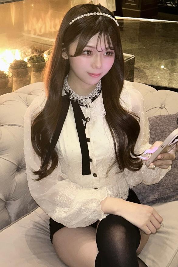 ペプラムレースブラウス KR13383