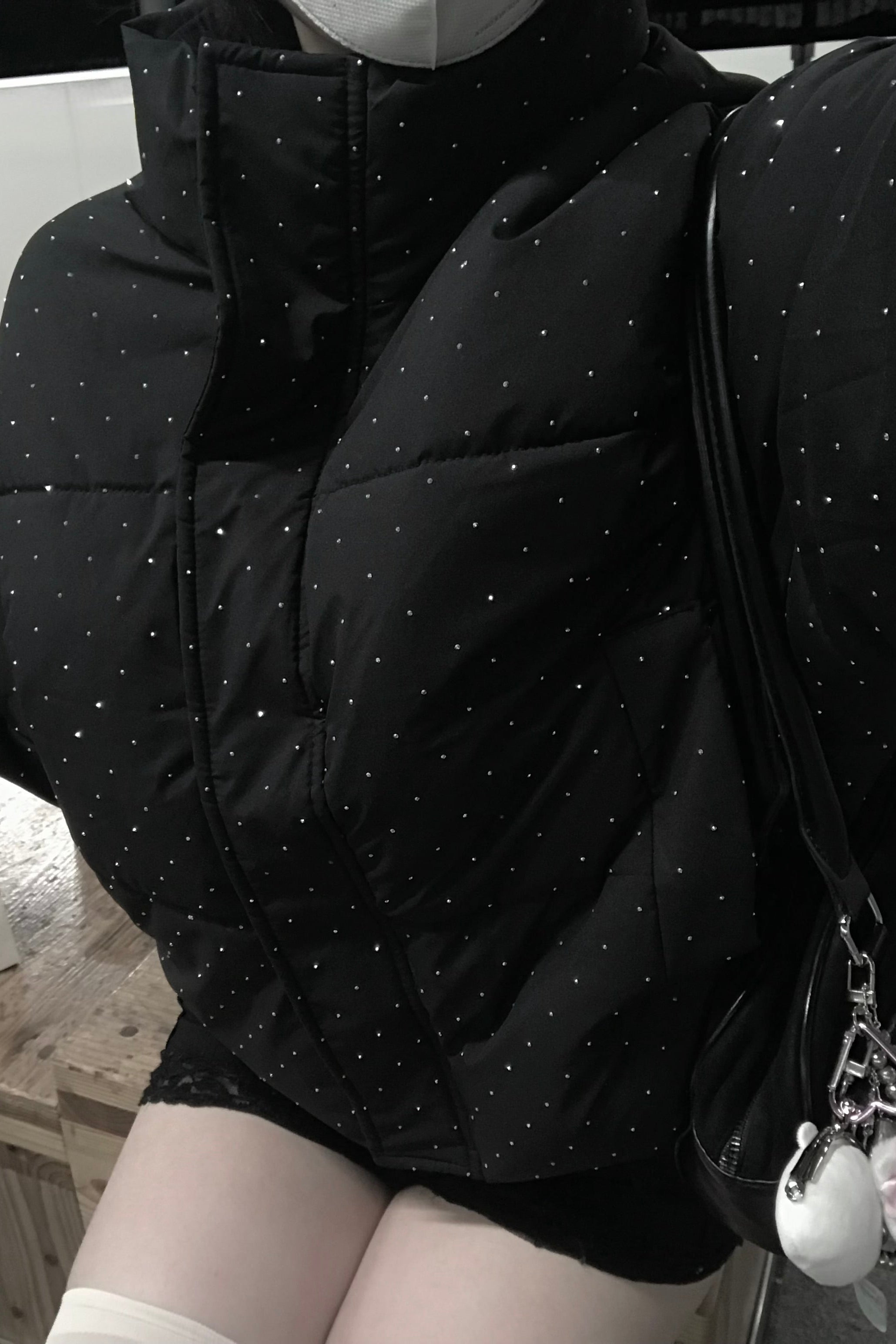 ラメビジューダウンジャケット KR30138