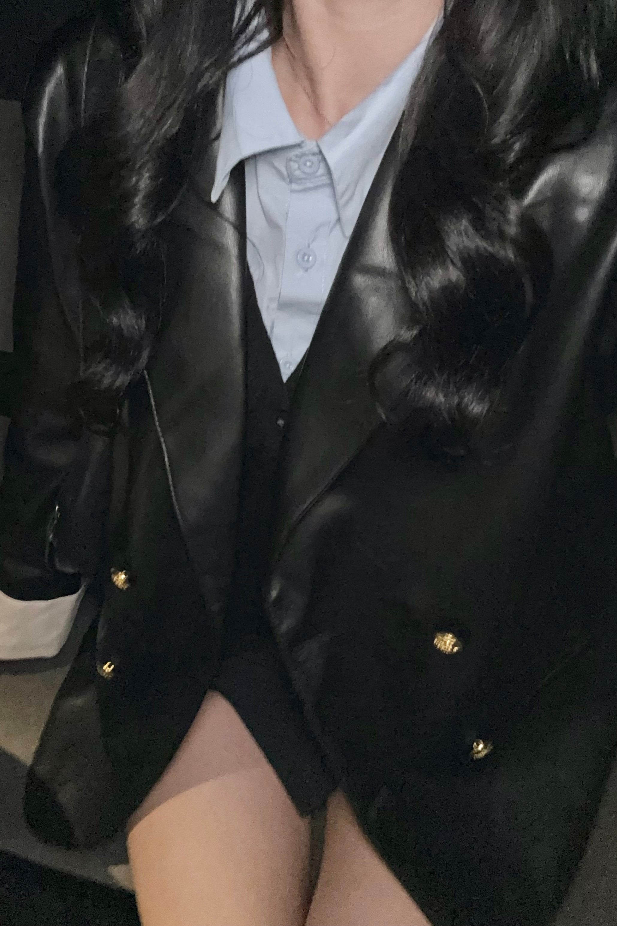 オーバーレザージャケット KR30194