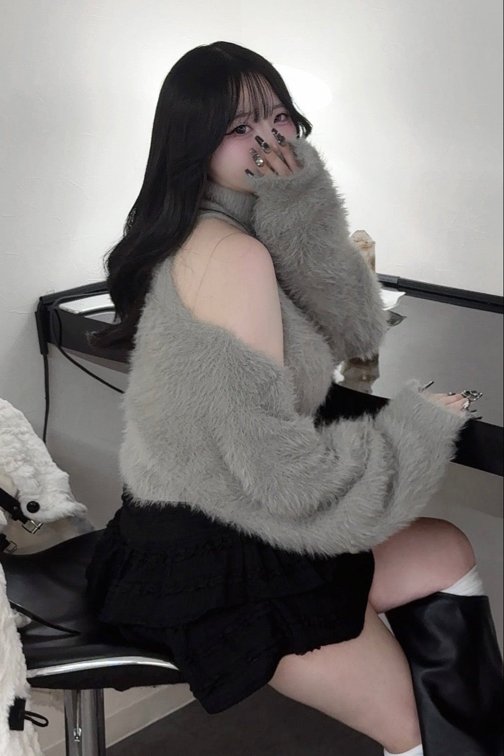 フェザーカーディガンセット KR13629