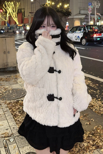 ダッフルファーコート KR30169