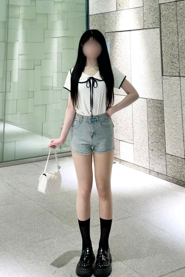 ドットフリルカラーTシャツ KR15267