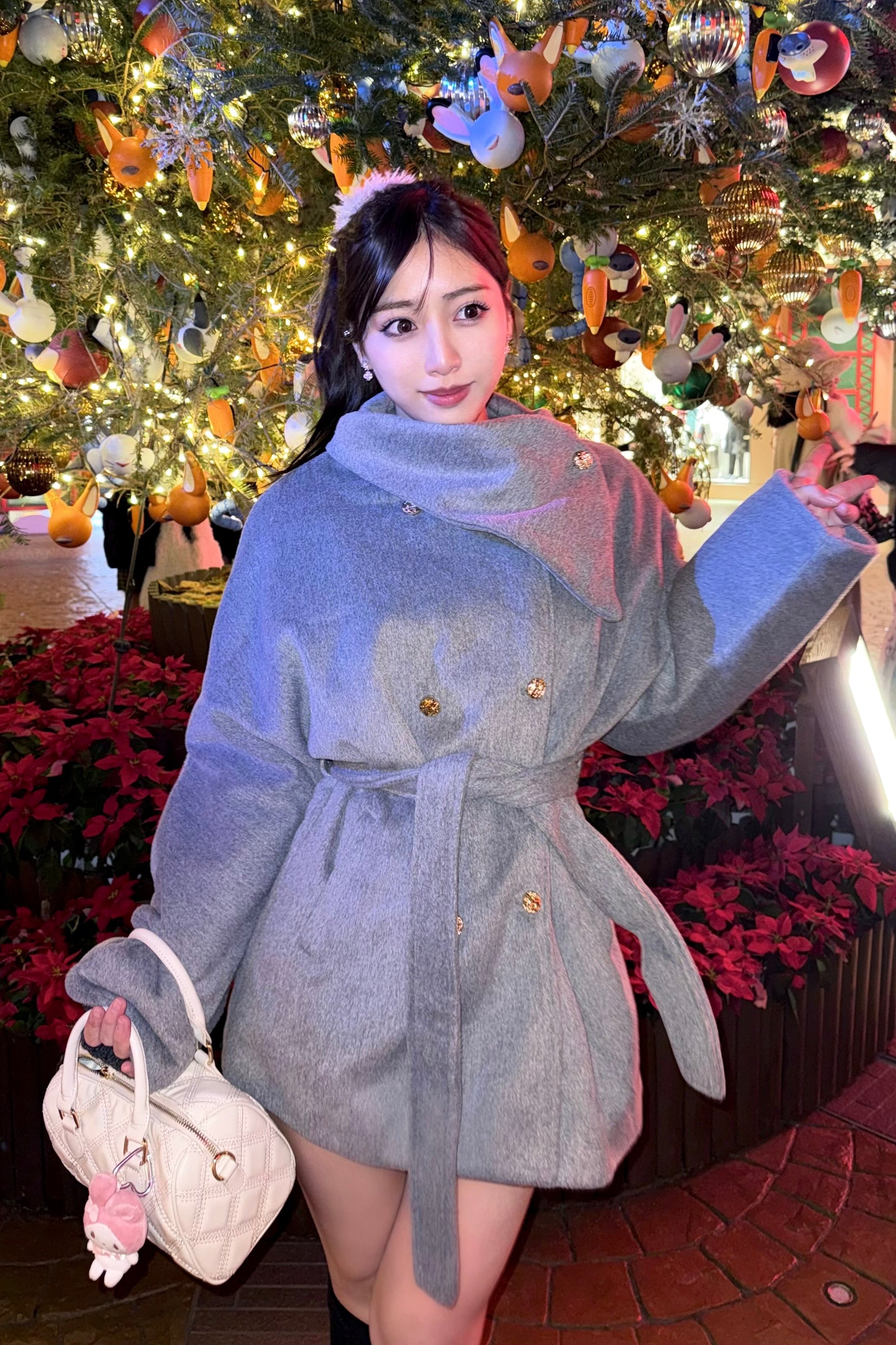 エレガンスフロントボタンコート KR30312