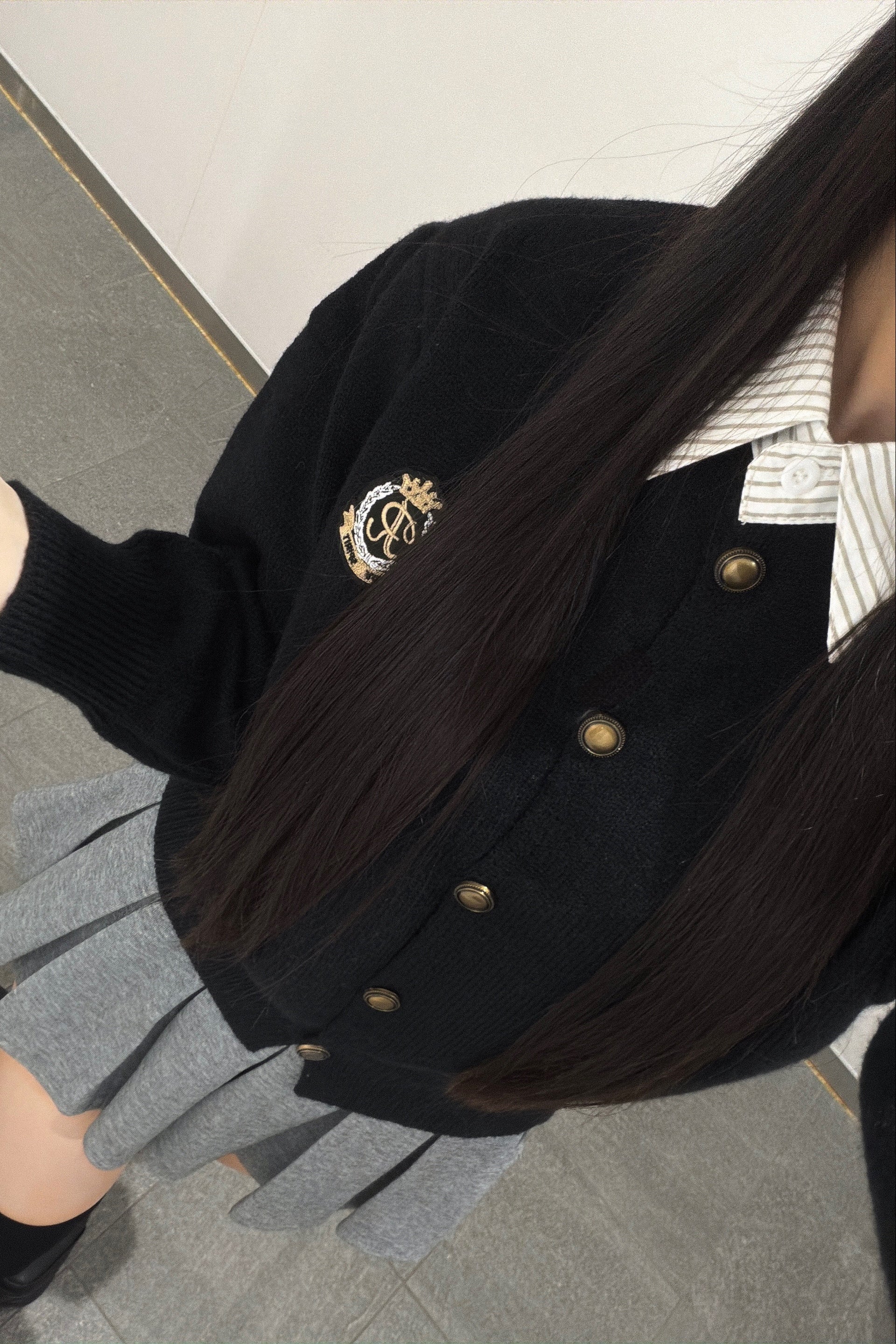 プレッピーボタンカーデ KR13144