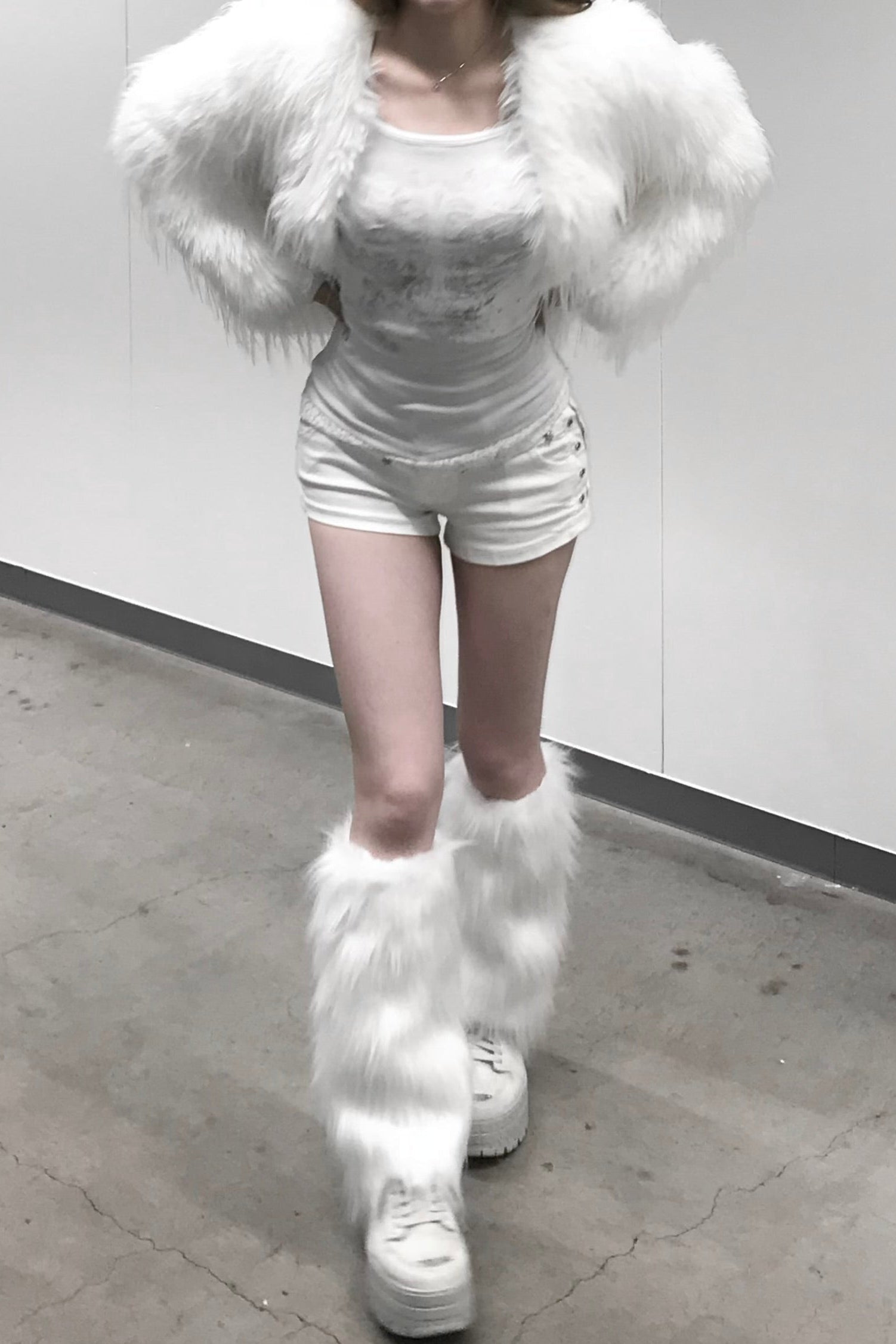 フェイクファーショートジャケット KR13135