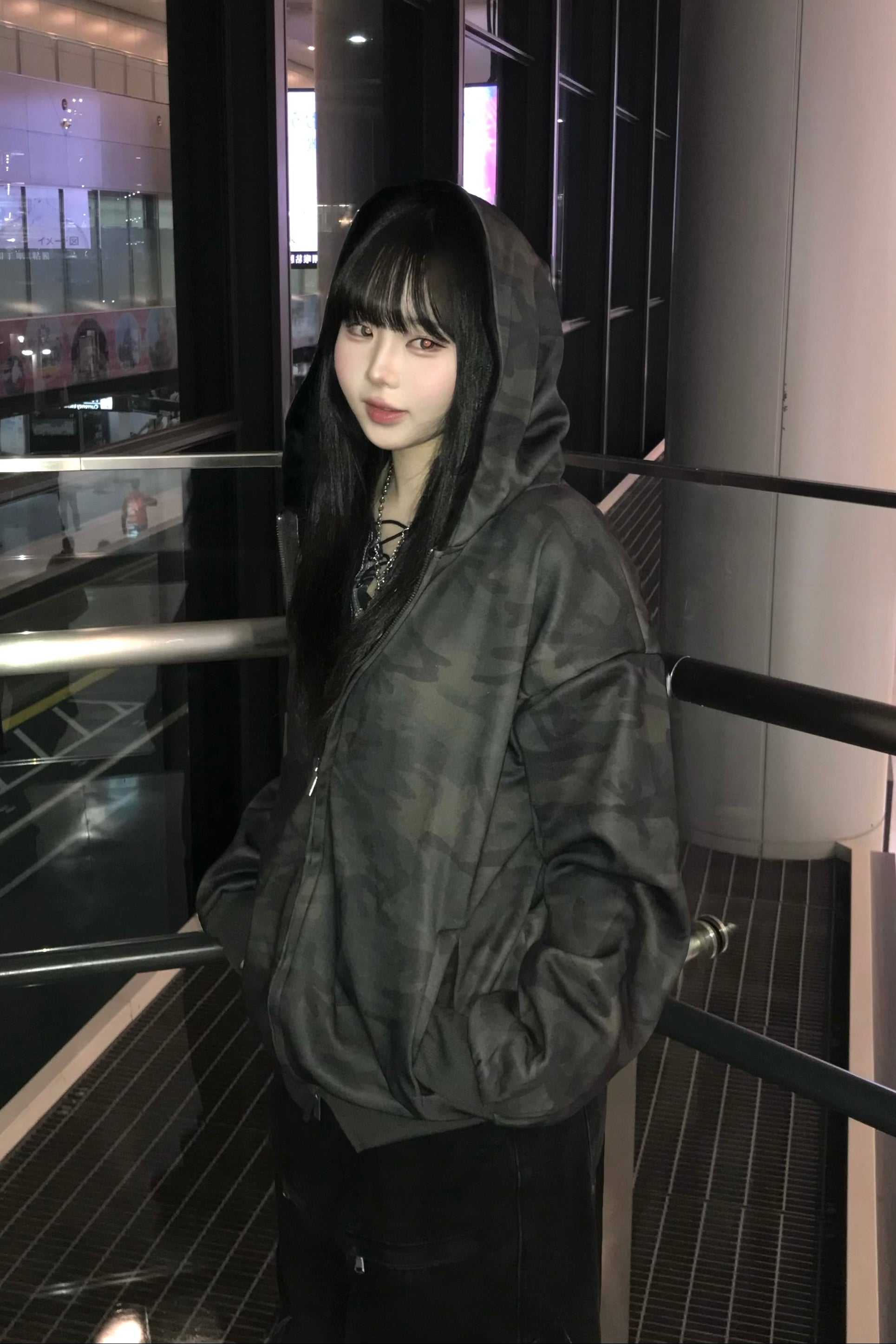 カモフラージュオーバーパーカー KR13436