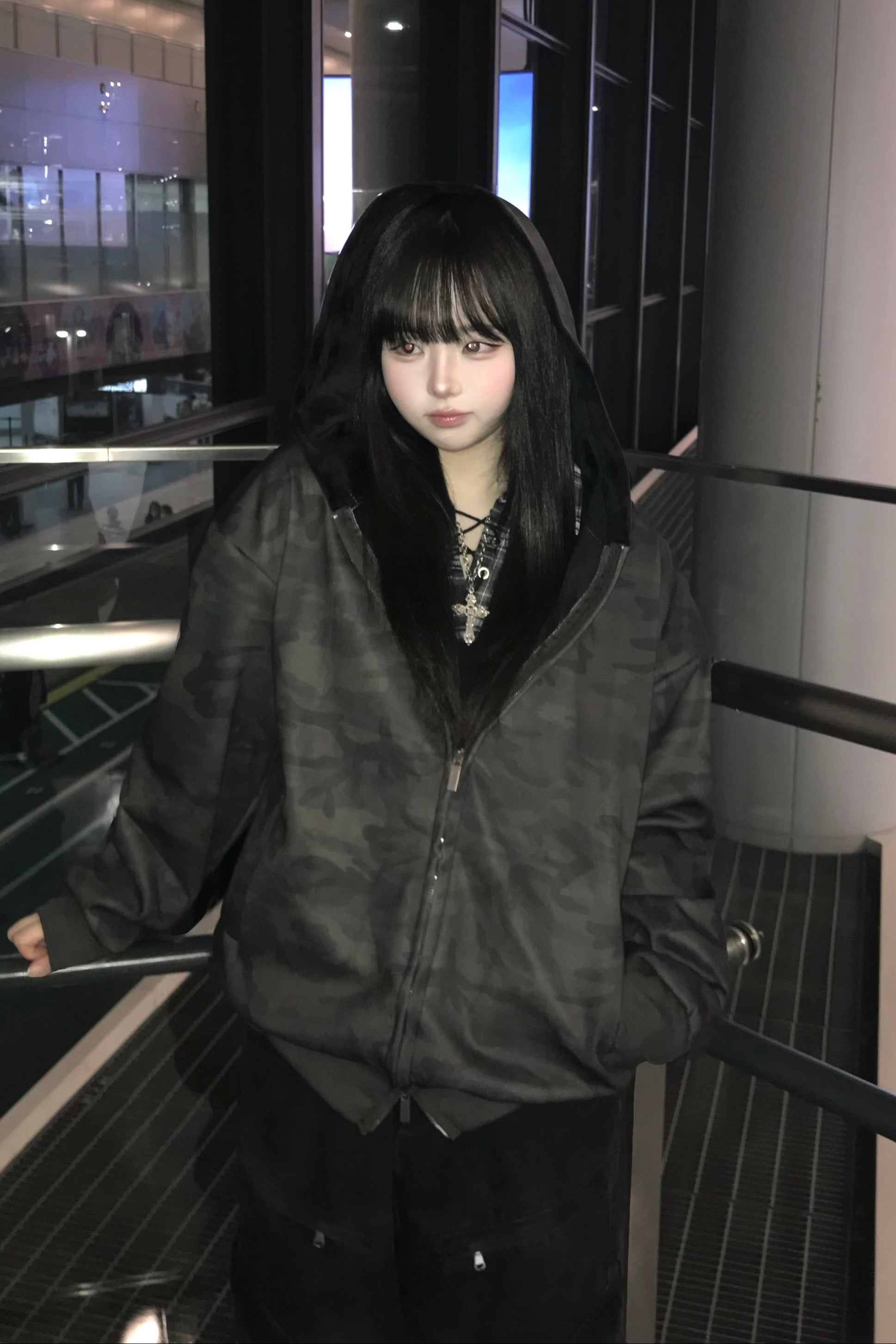 カモフラージュオーバーパーカー KR13436