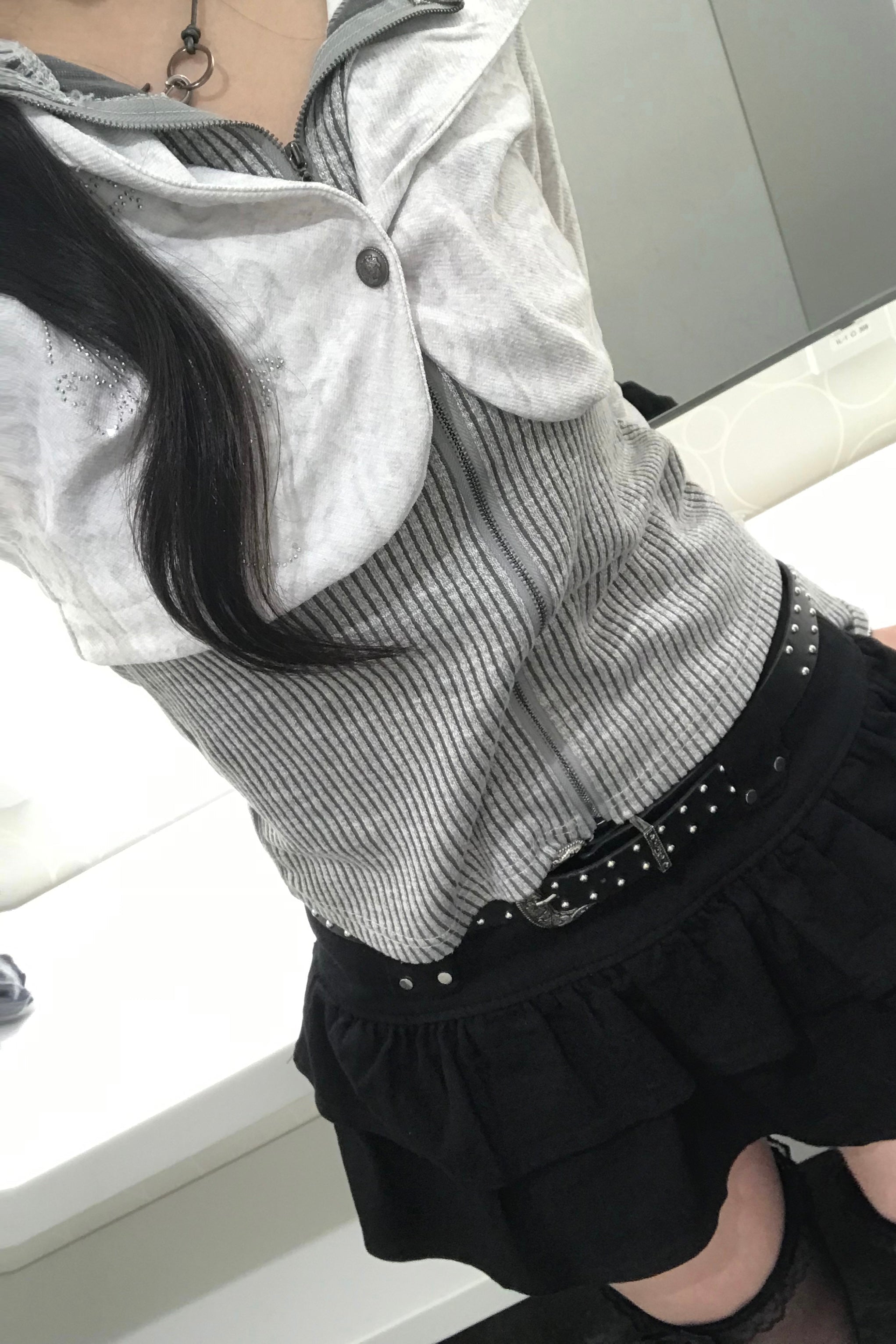 ウエストデザインティアードスカートKR13544