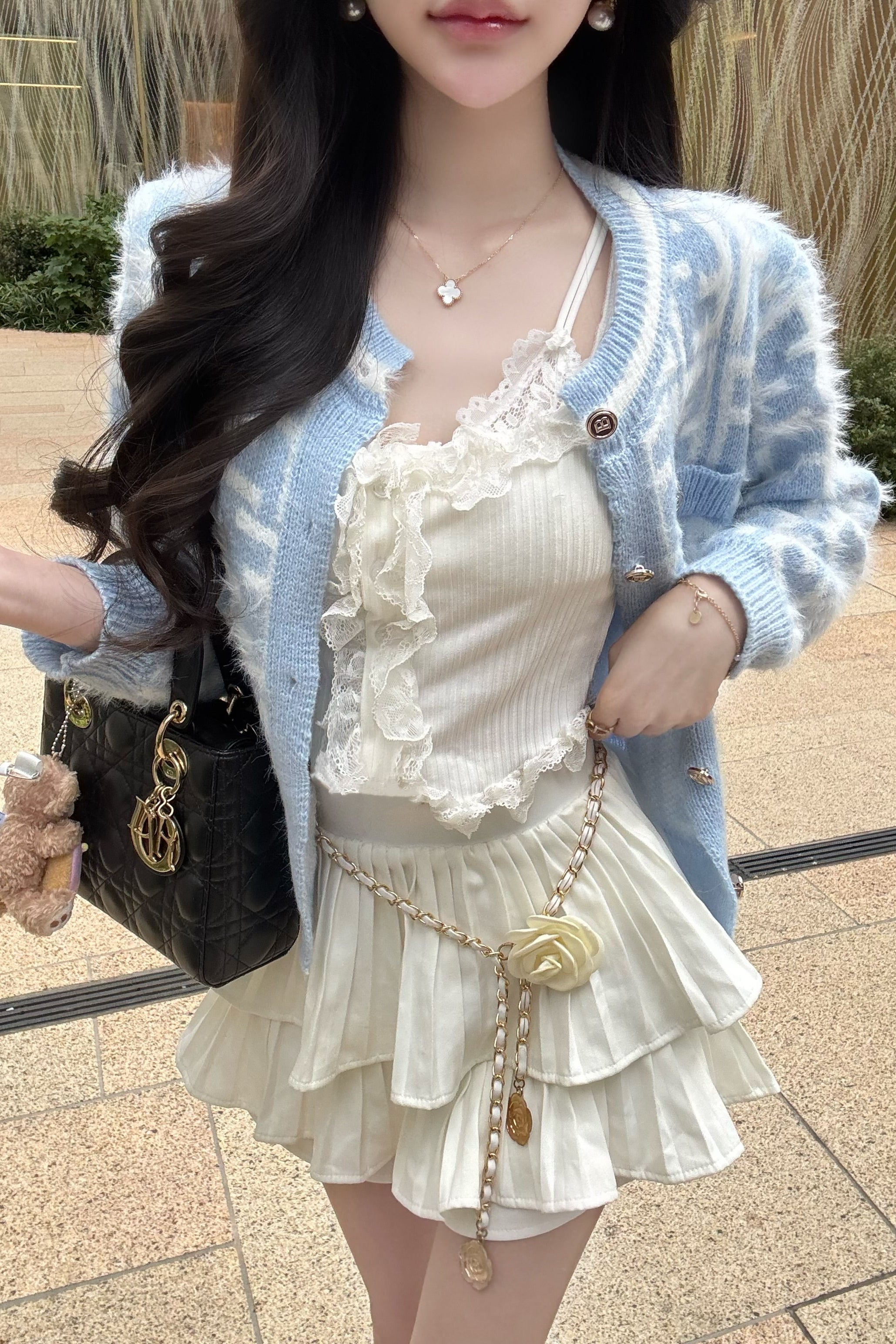 フェザーモチーフカーディガン KR12472